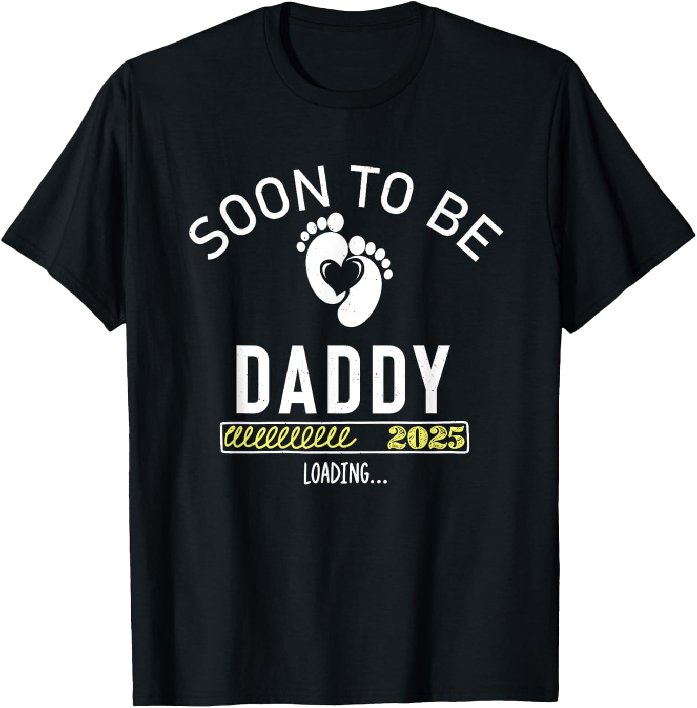 Soon To Be Daddy 2025 Loading T-Shirt for Expecting Fathers Gift - 1