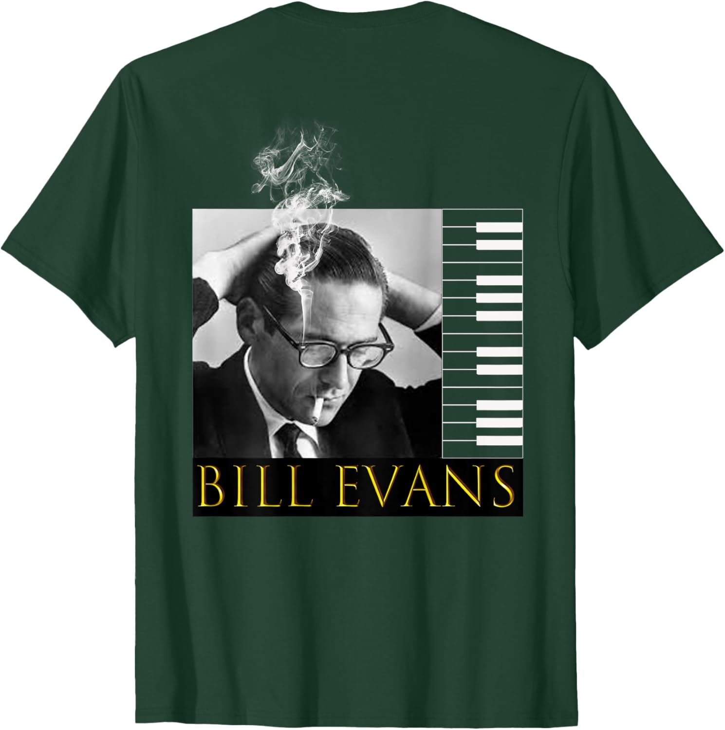 Bill Evans Back Printed T-Shirt for Music Lovers - Stylish Casual Wear - 12