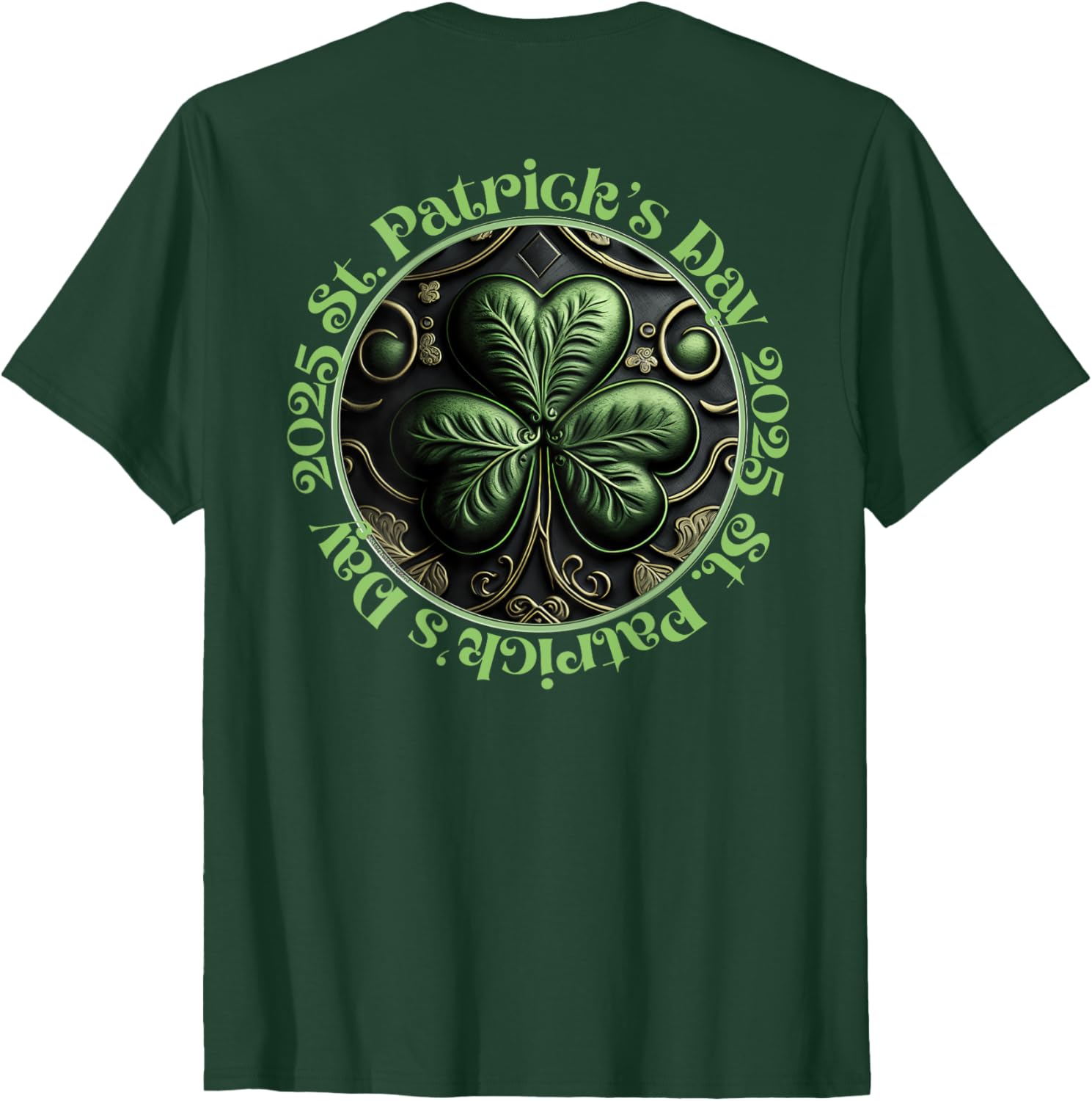 Cool Irish Shamrock St. Patrick's Day 2025 T-Shirt - Festive Apparel - 1