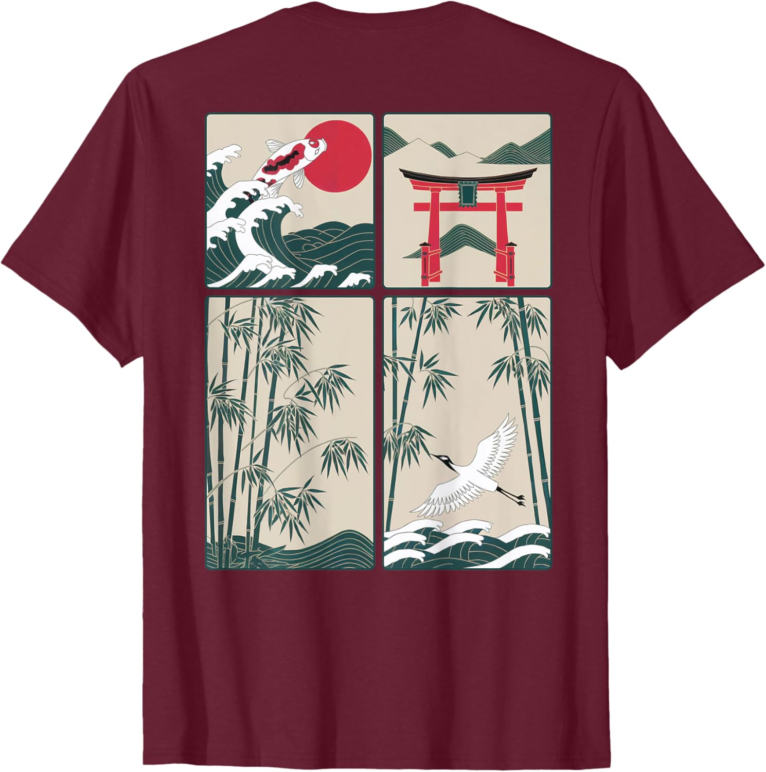 Japanese Koi Fish Great Wave Kanagawa T-Shirt for Stylish Aquatic Lovers - 8