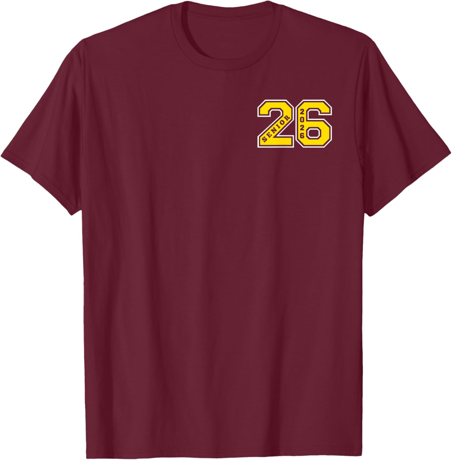 Proud Dad 2026 Senior Gold T-Shirt for Celebrating Graduation Day - 10