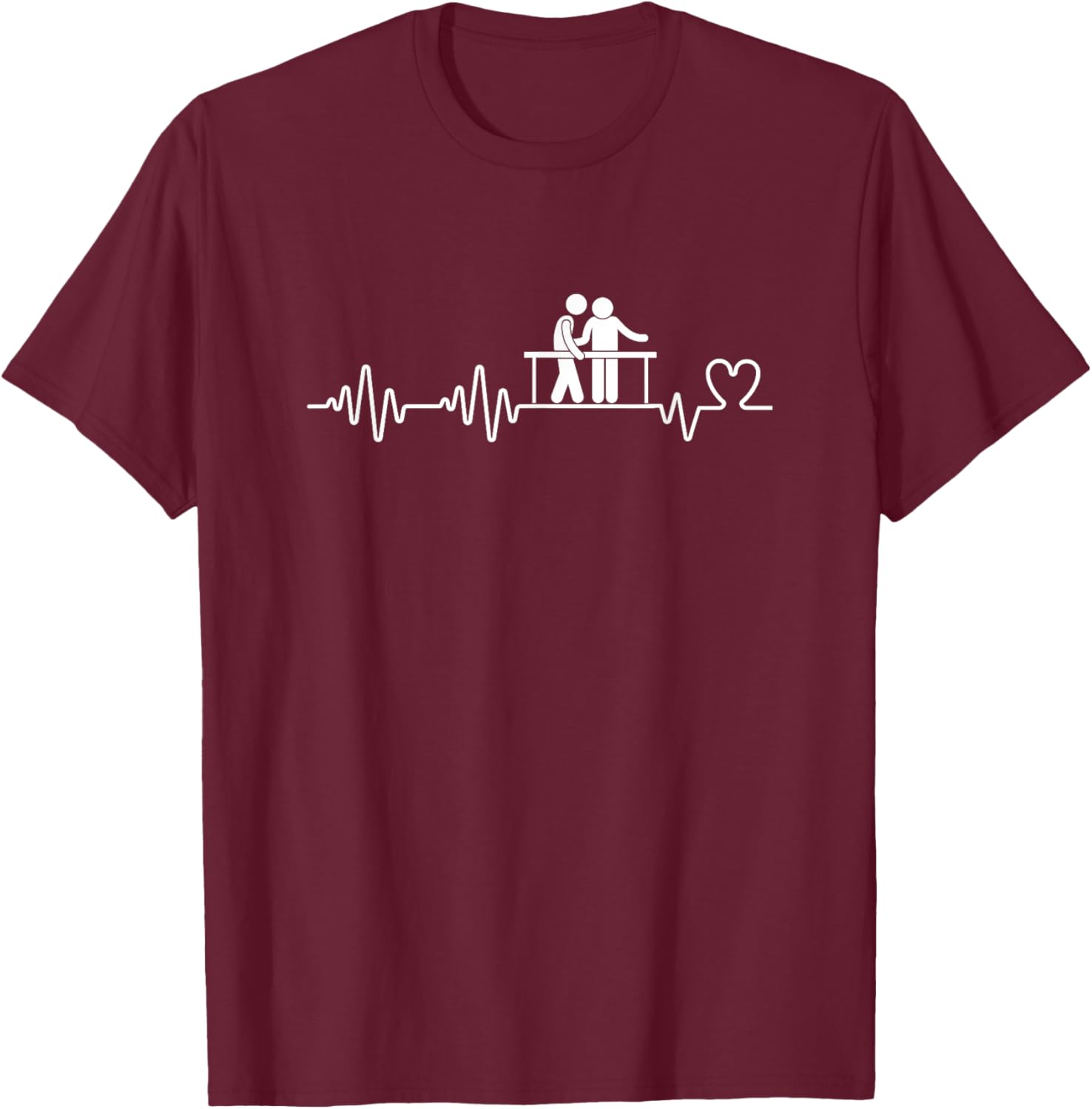 Funny Physical Therapist Heartbeat Man T-Shirt for Therapy Lovers - 18