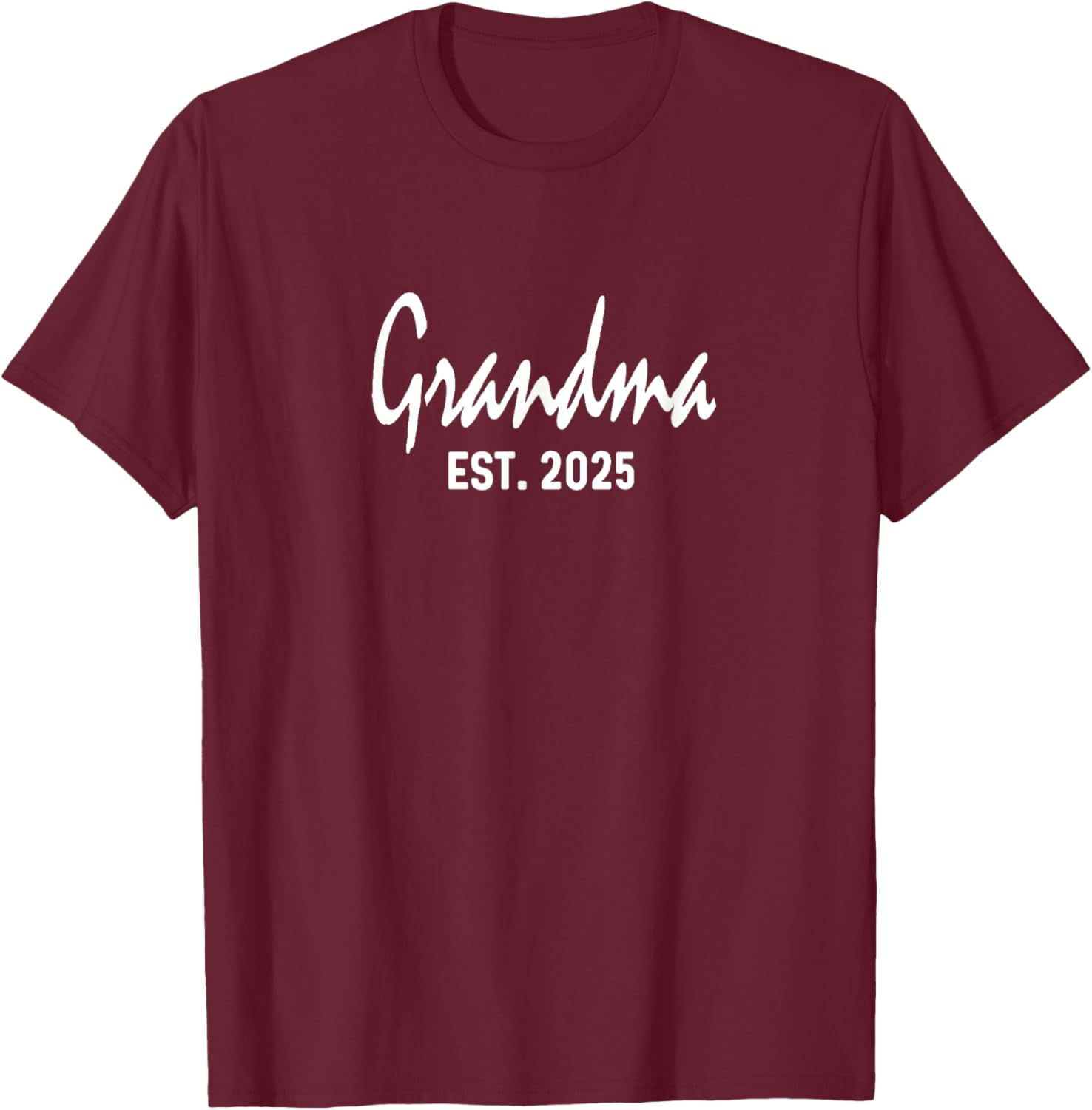 Grandma Est 2025 Expecting Reveal Surprise T-Shirt for New Grandparents - 5