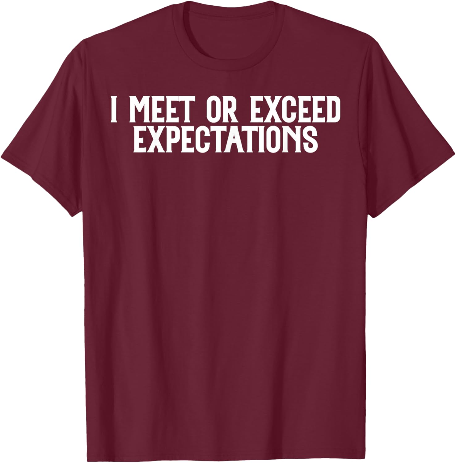 Funny I Meet or Exceed Expectations T-Shirt for Singles and Couples - 12