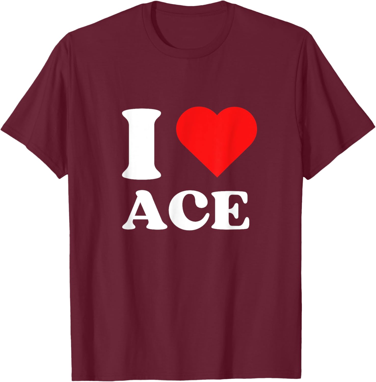 I Love Ace Y2K Valentine's Day T-Shirt for Trendy Fashion Lovers - 20