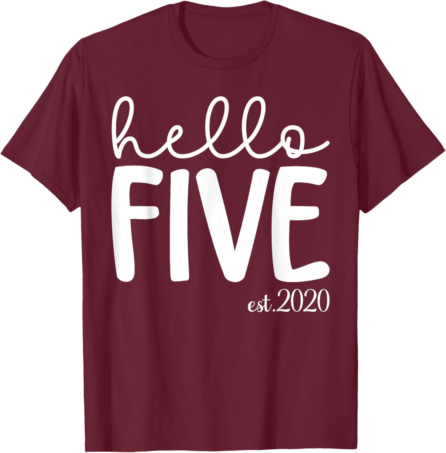 Hello Five 5th Birthday T-Shirt for Girls Age 5 Cute Gift Idea - 15