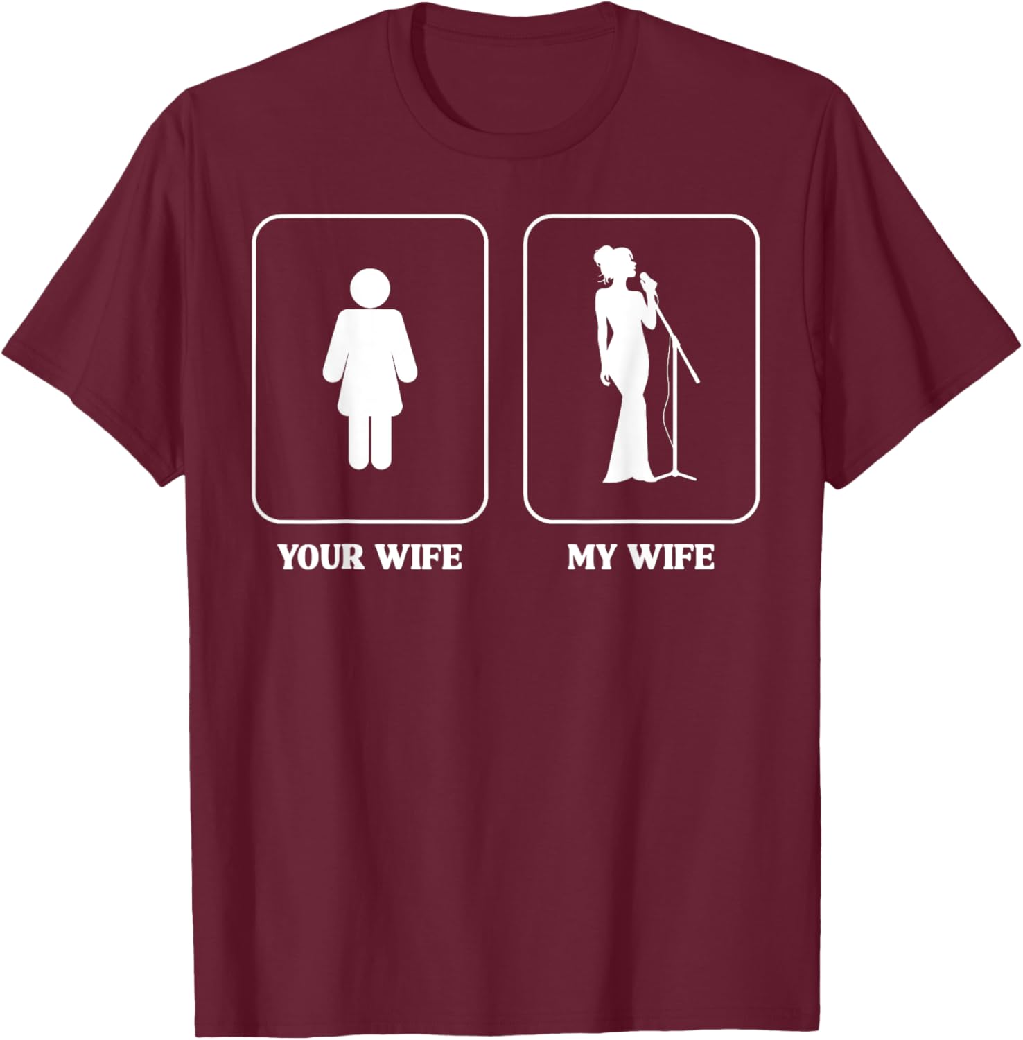 Humorous Wife Comparison Graphic T-Shirt for Music Lovers and Fun People - 4