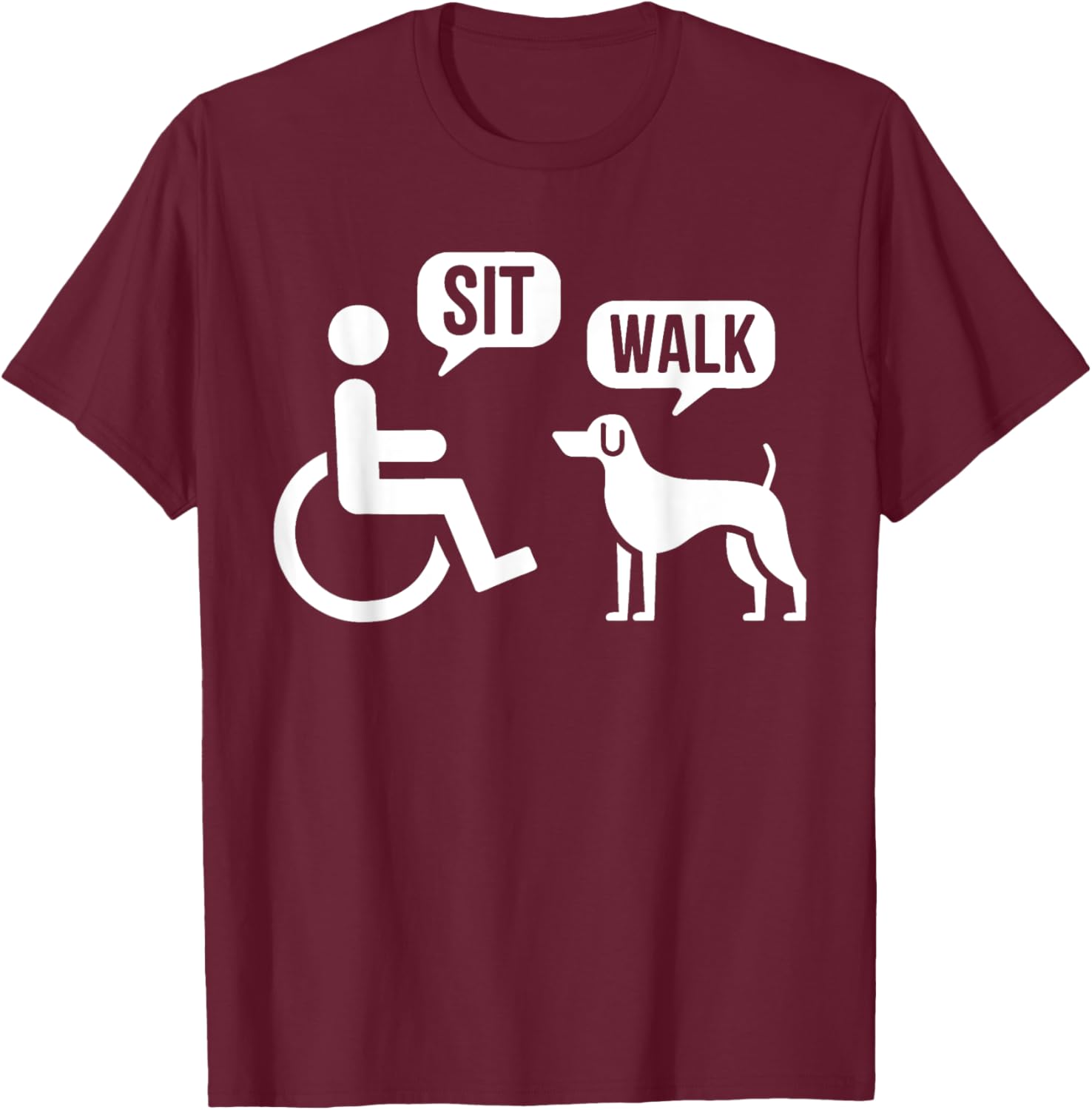 Funny Sit Walk Wheelchair User & Dog T-Shirt for Pet Lovers - 10