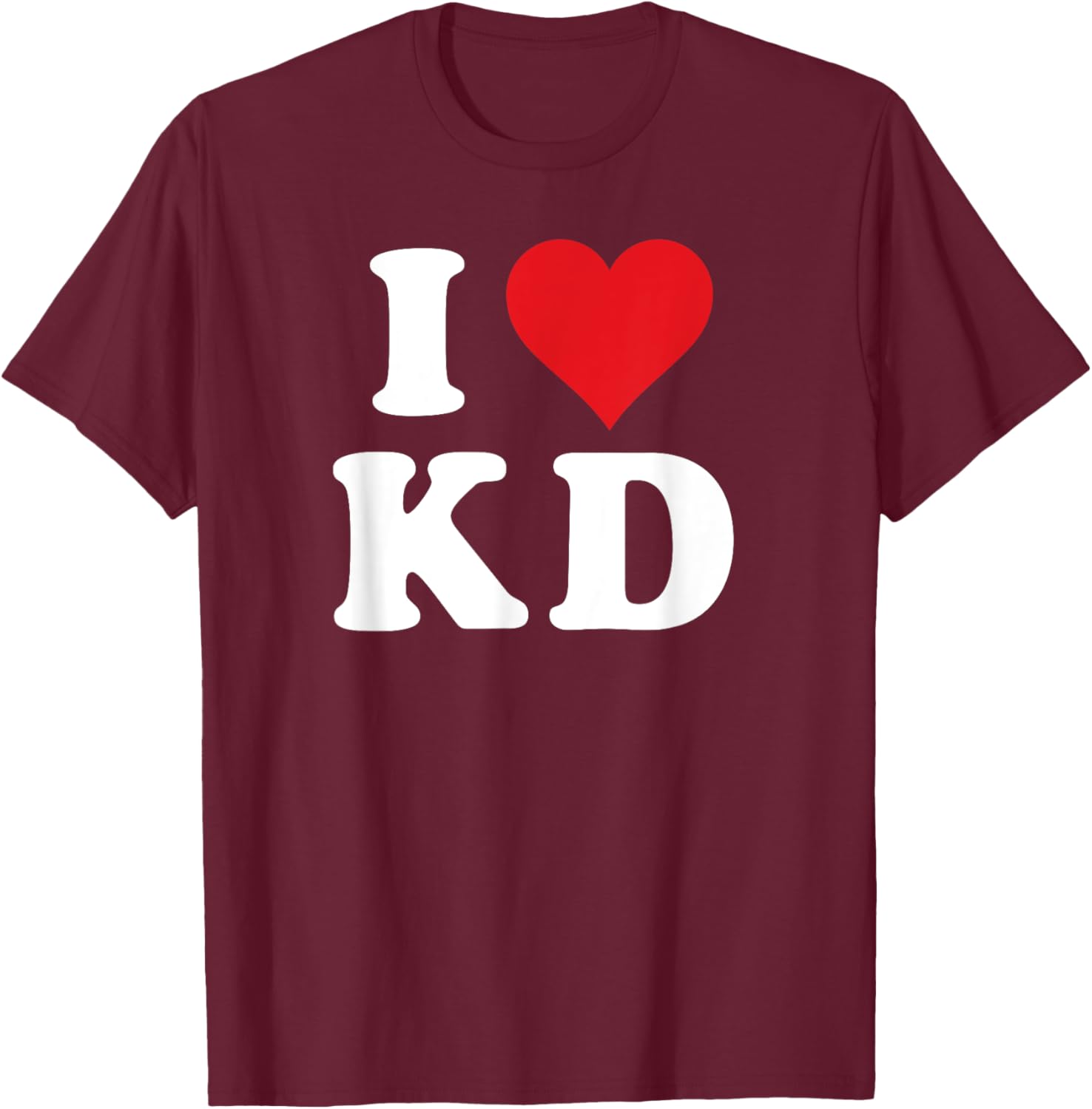 I Love KD Initials T-Shirt - Heartfelt Design for K D Fans and Family - 14