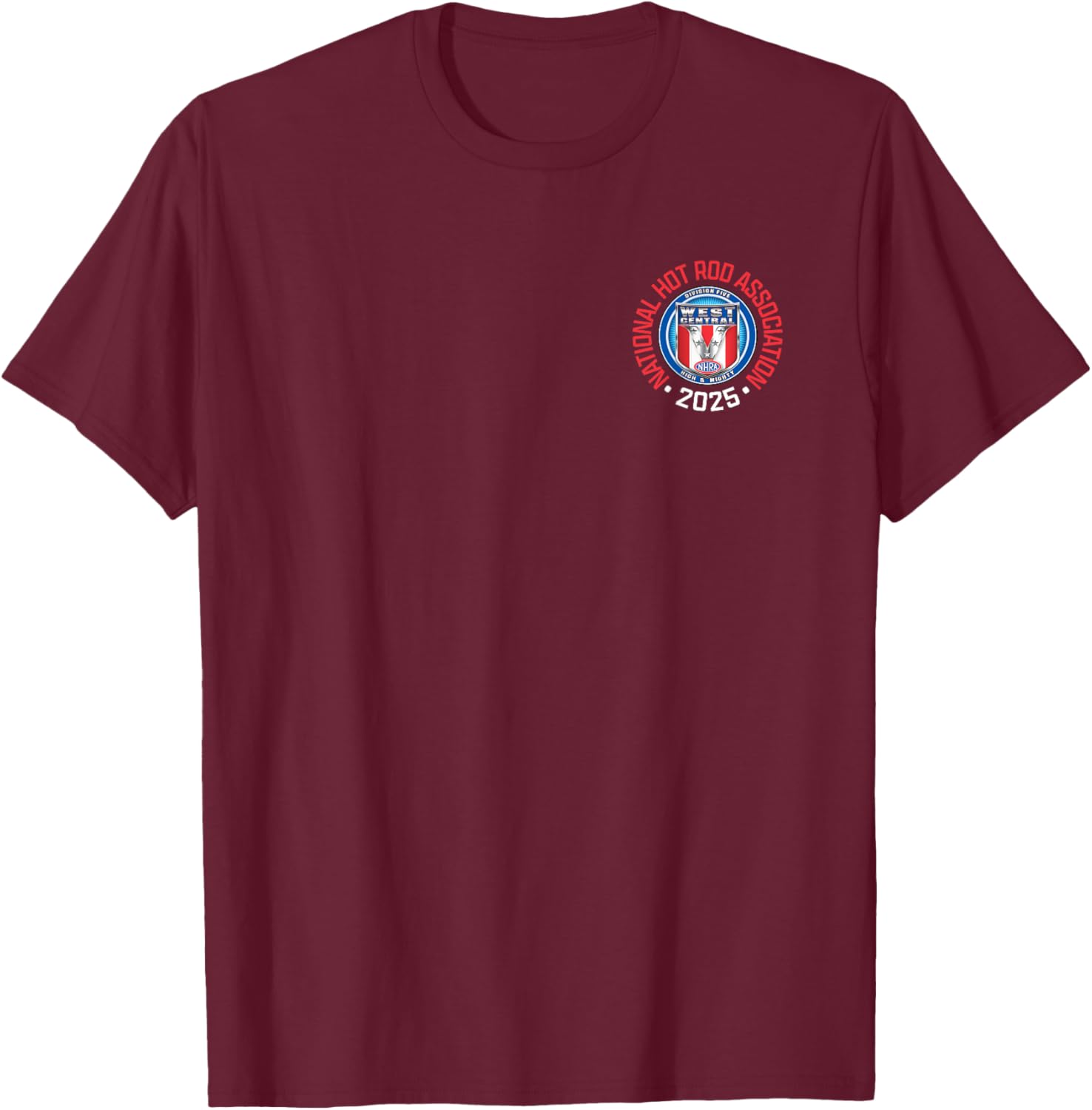 NHRA West Central Division Circle Logo T-Shirt for Motorsports Fans - 21