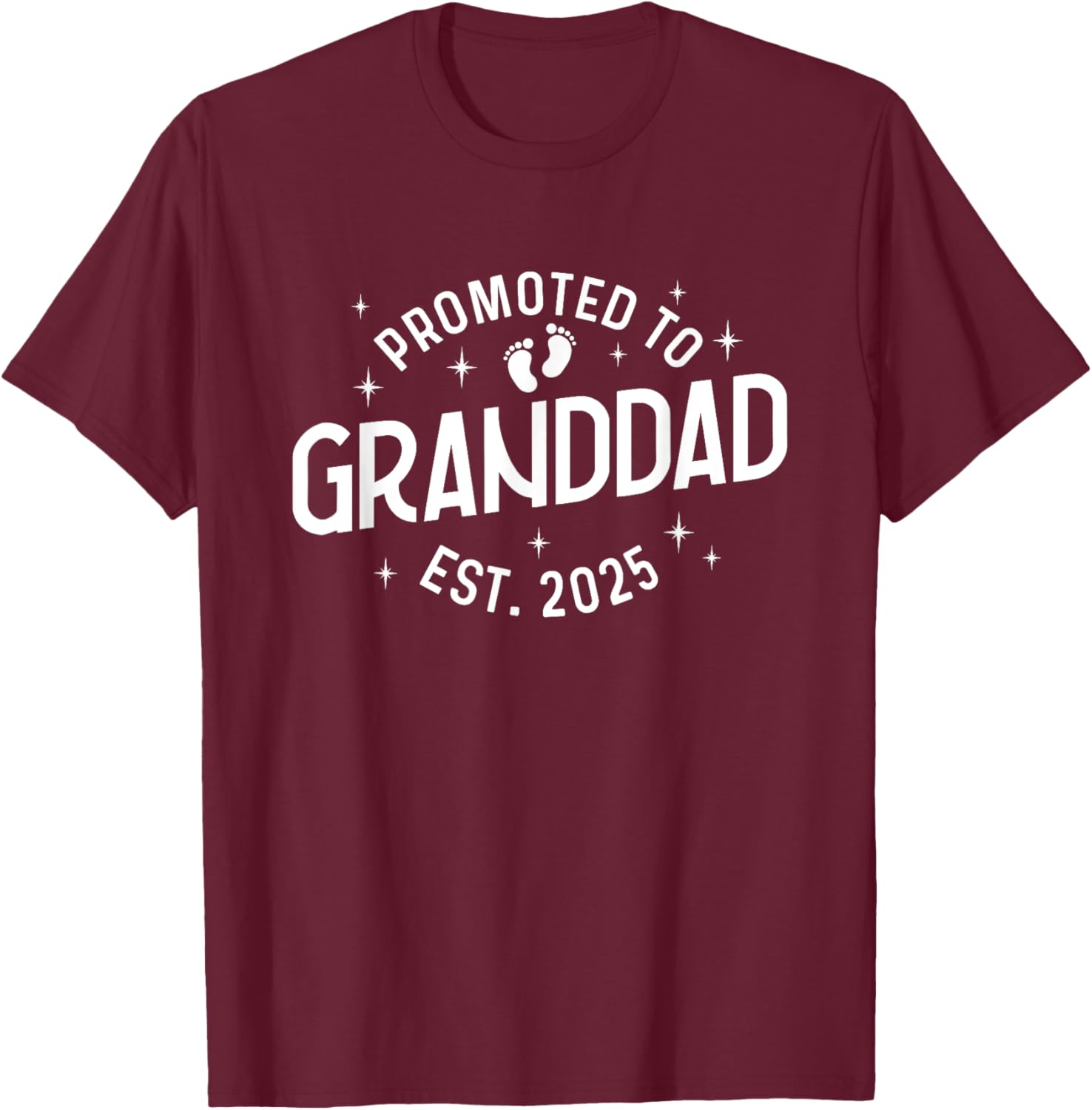 First Time Grandpa Promoted to Granddad 2025 Baby T-Shirt for New Dads - 12