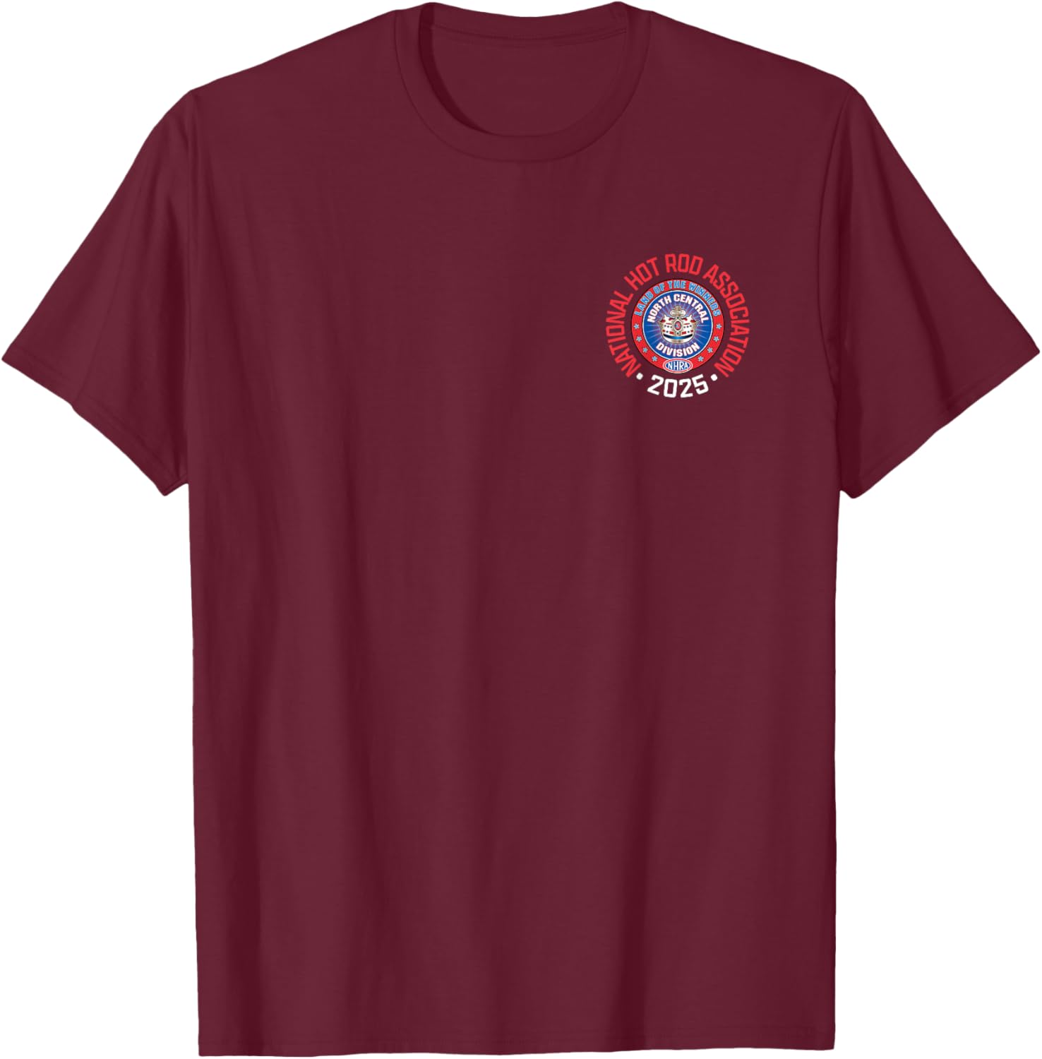 NHRA North Central Division Circle Logo T-Shirt for Racing Fans - 7