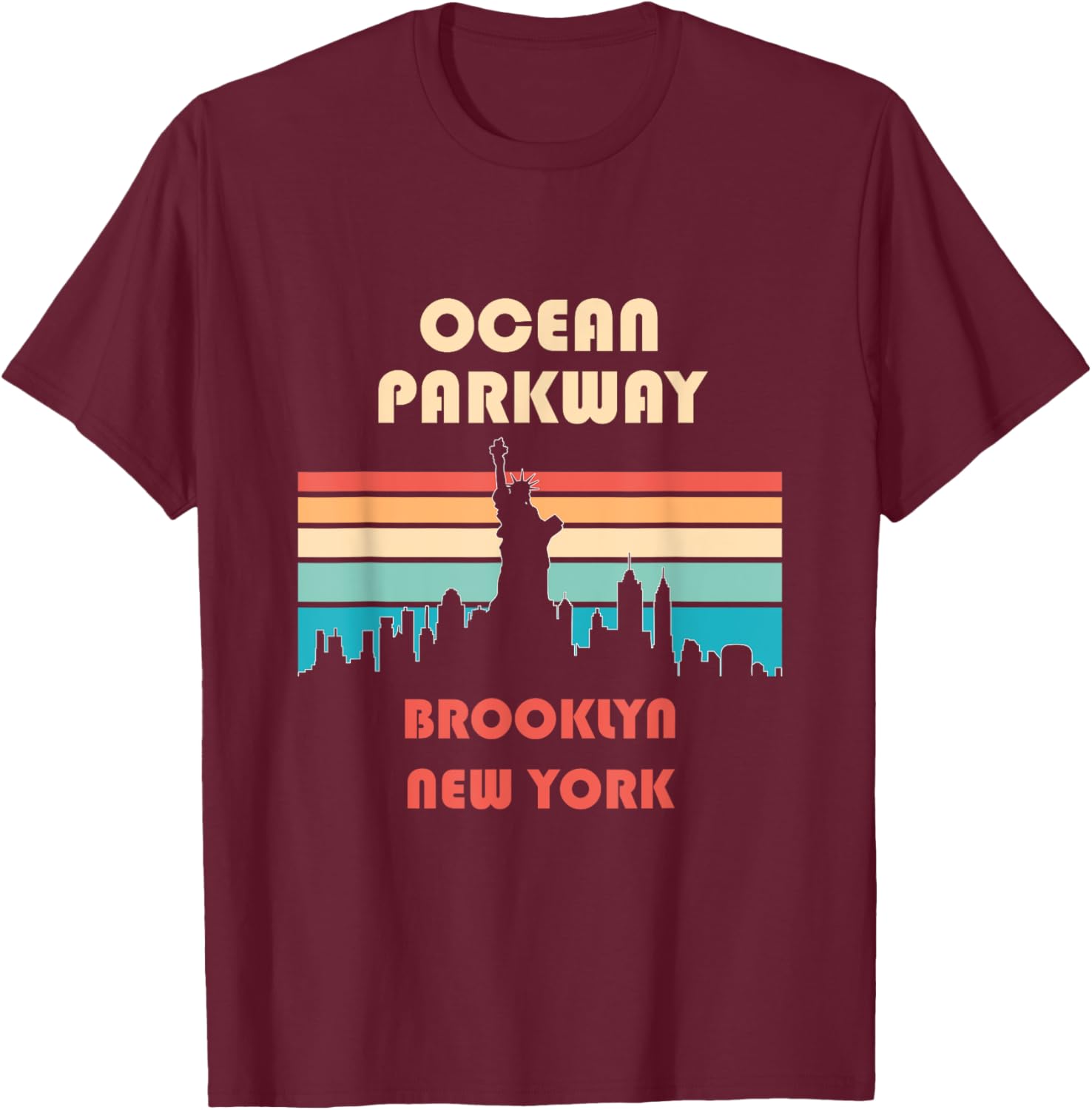 Retro Vintage Ocean Parkway Brooklyn New York T-Shirt for Casual Style - 10
