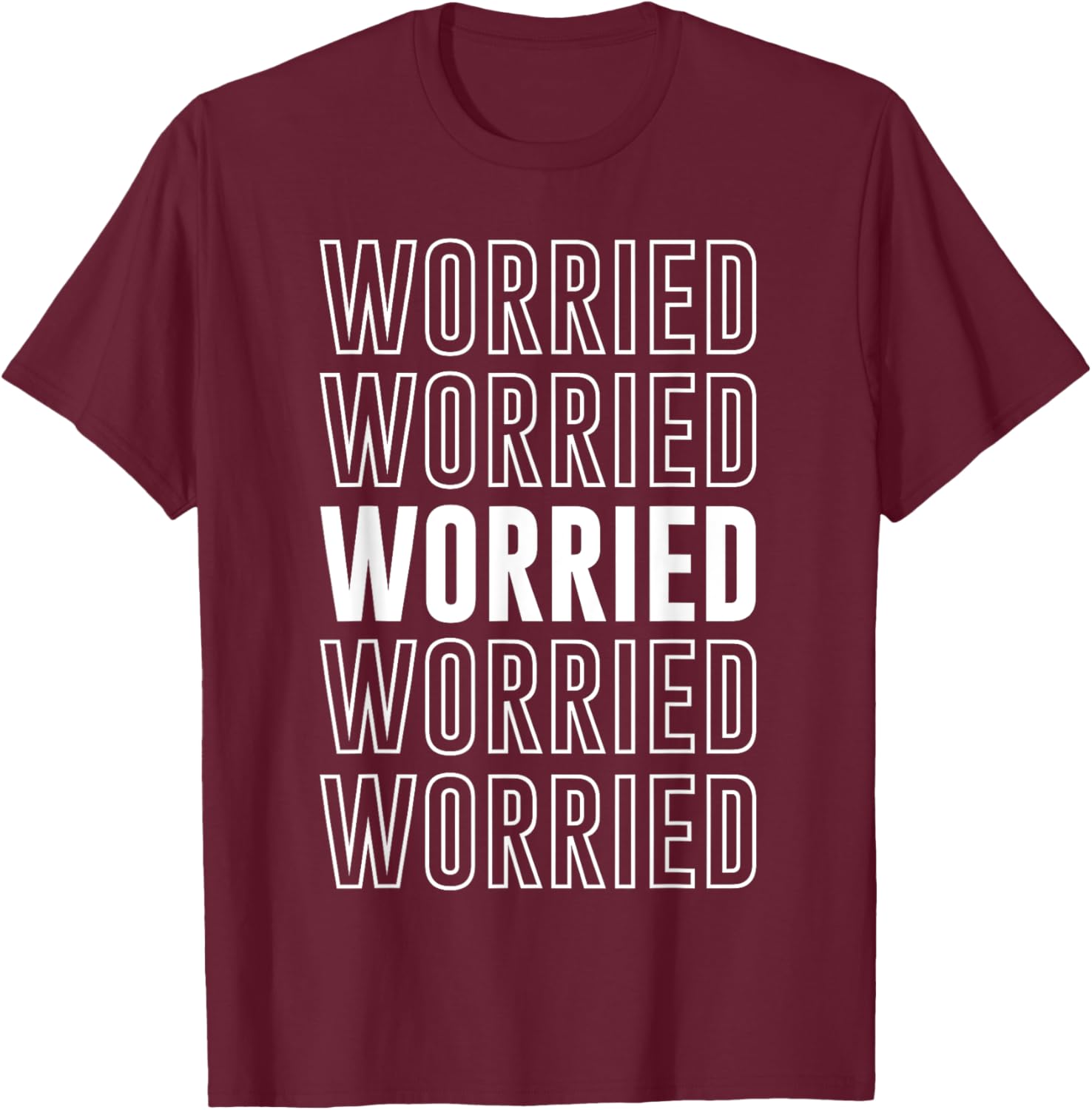 Worried T-Shirt Funny Graphic Tee for Casual Comfort and Style - 2