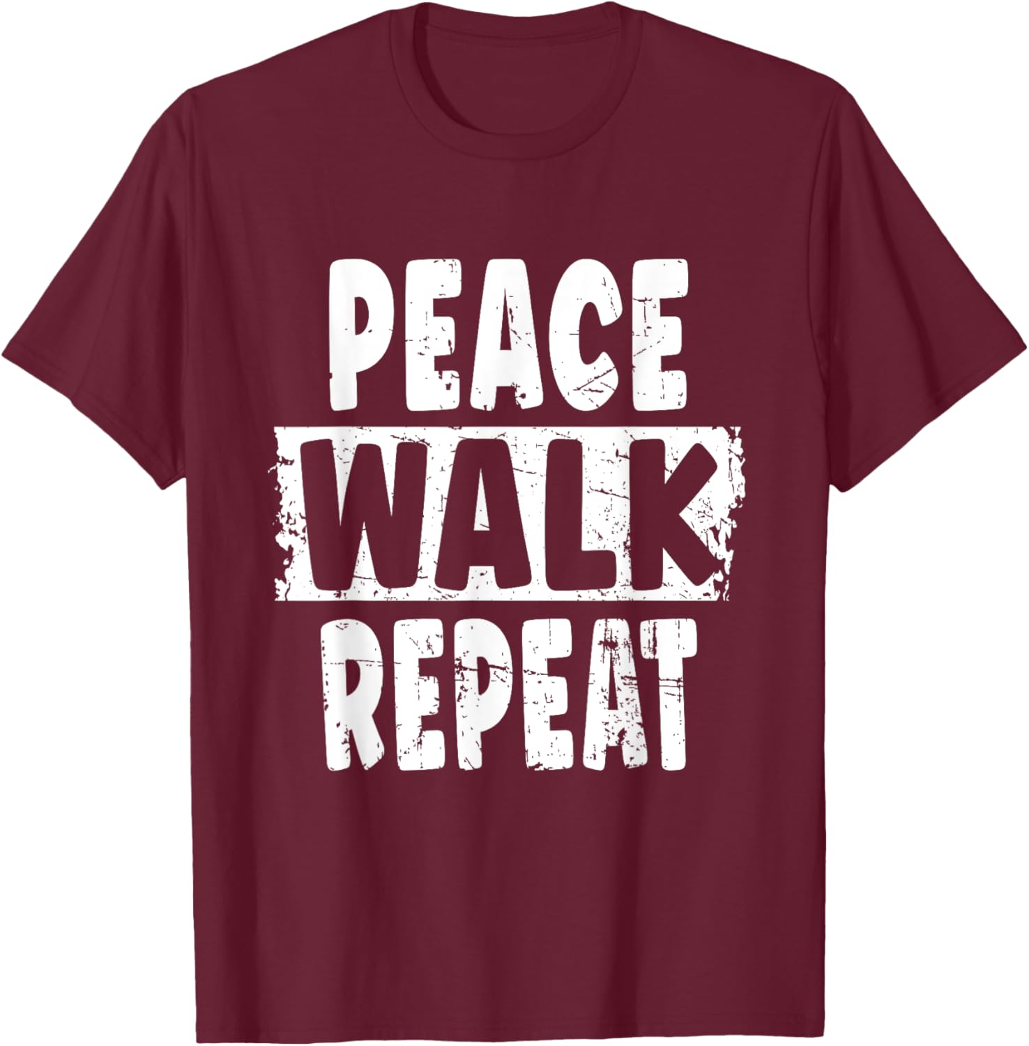 Peace Walk Repeat T-Shirt for Outdoor Enthusiasts and Silent Walk Lovers - 9