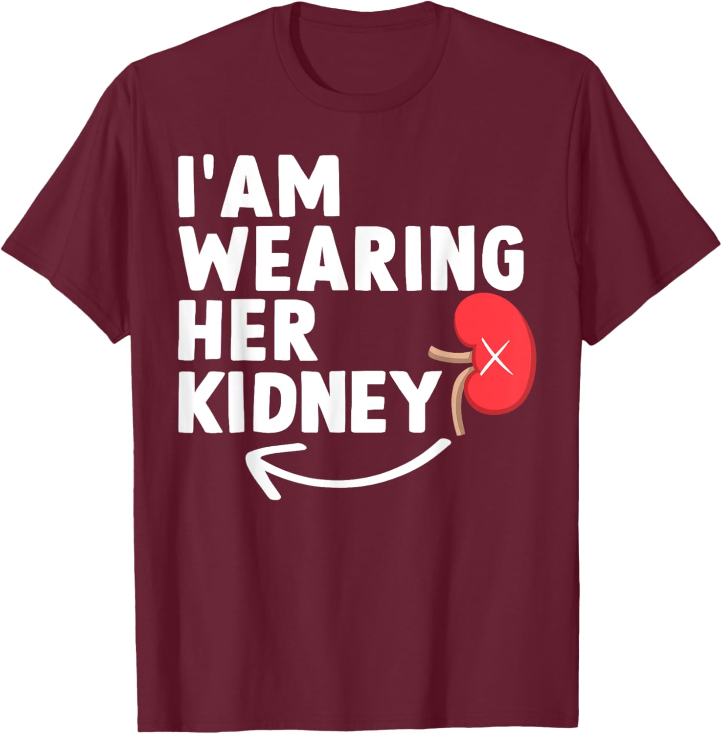 Funny Kidney Transplant Donor Wife T-Shirt for Supportive Families - 1