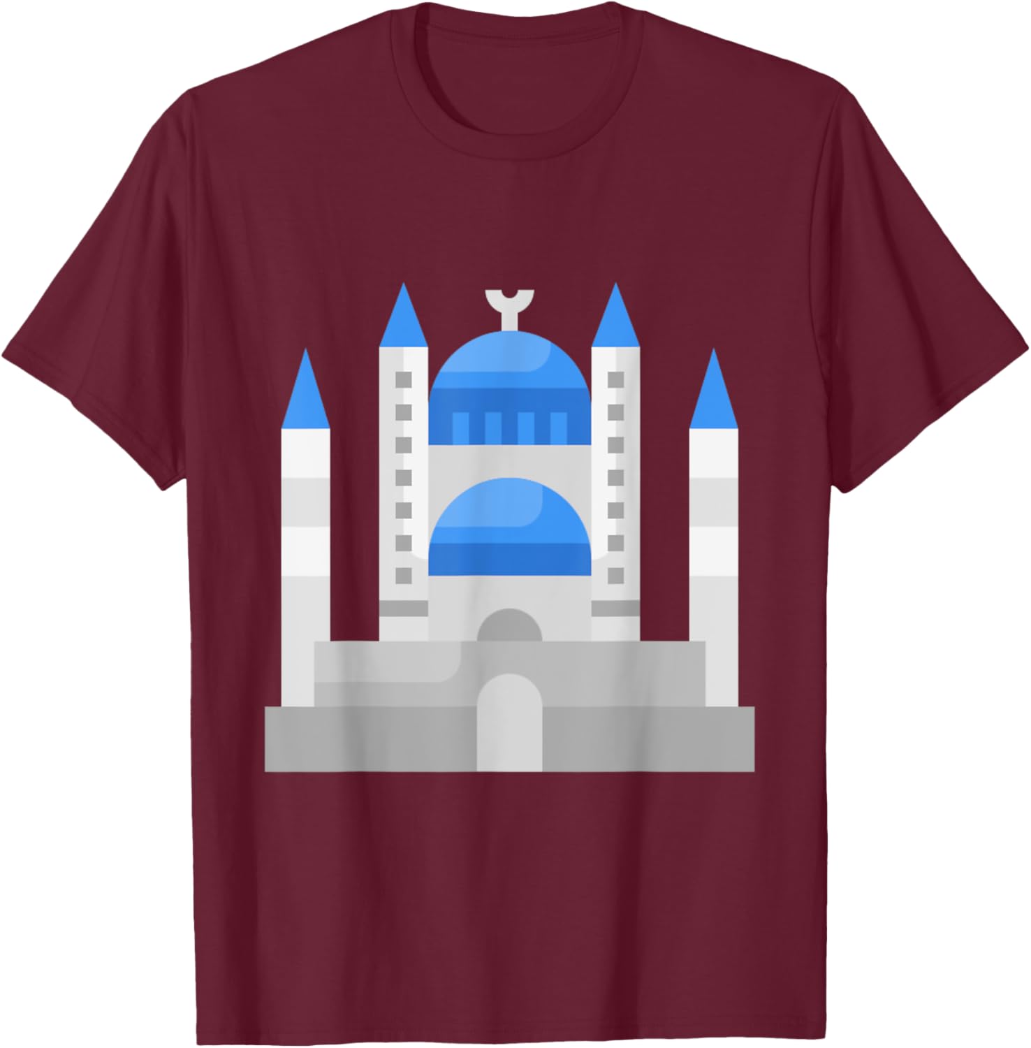 Istanbul Sultan Ahmet Blue Mosque Muslim T-Shirt for Men and Women - 19