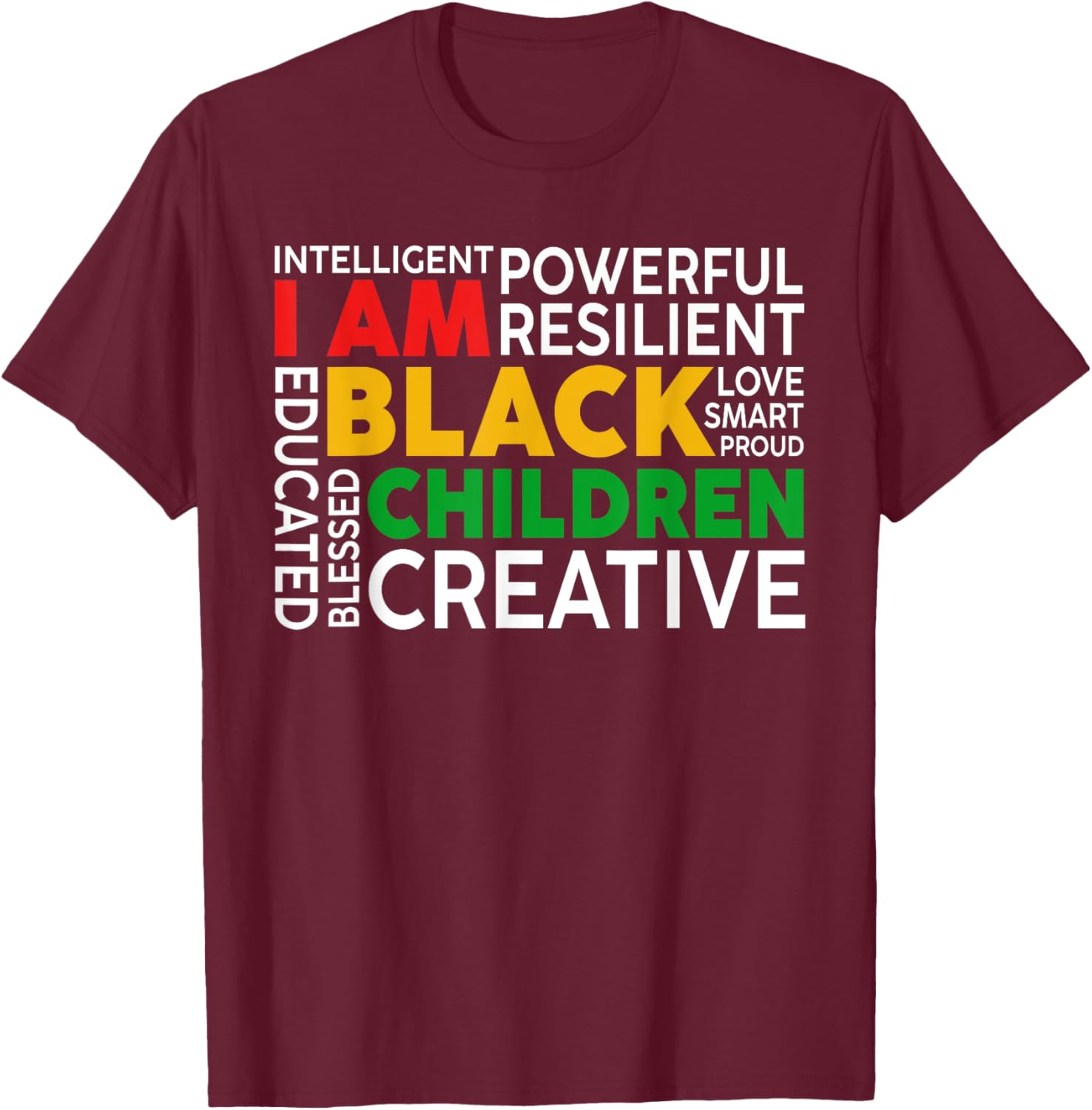 I Am Black Kids T-Shirt for Boys and Girls - Celebrate Black History Month - 6