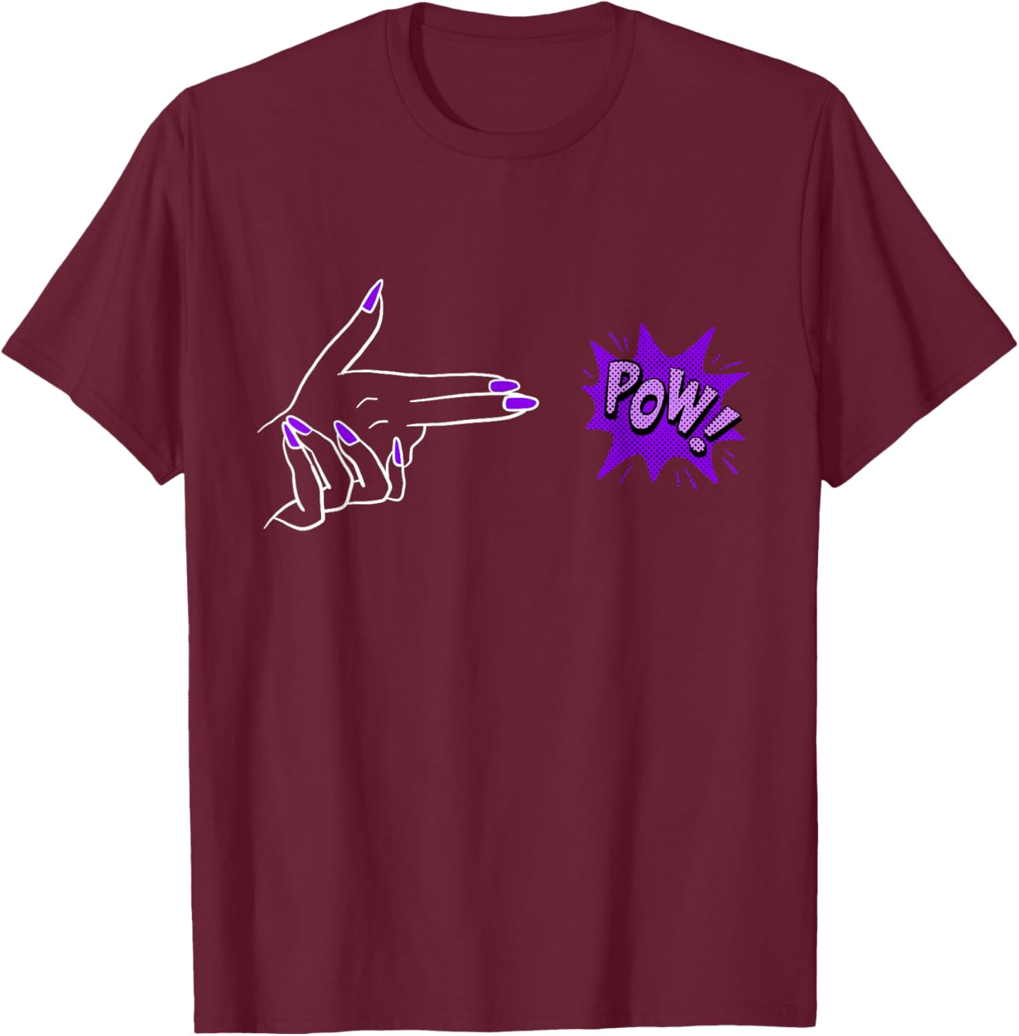 Purple Boy Bye Graphic T-Shirt for Trendy Casual Style and Comfort - 8