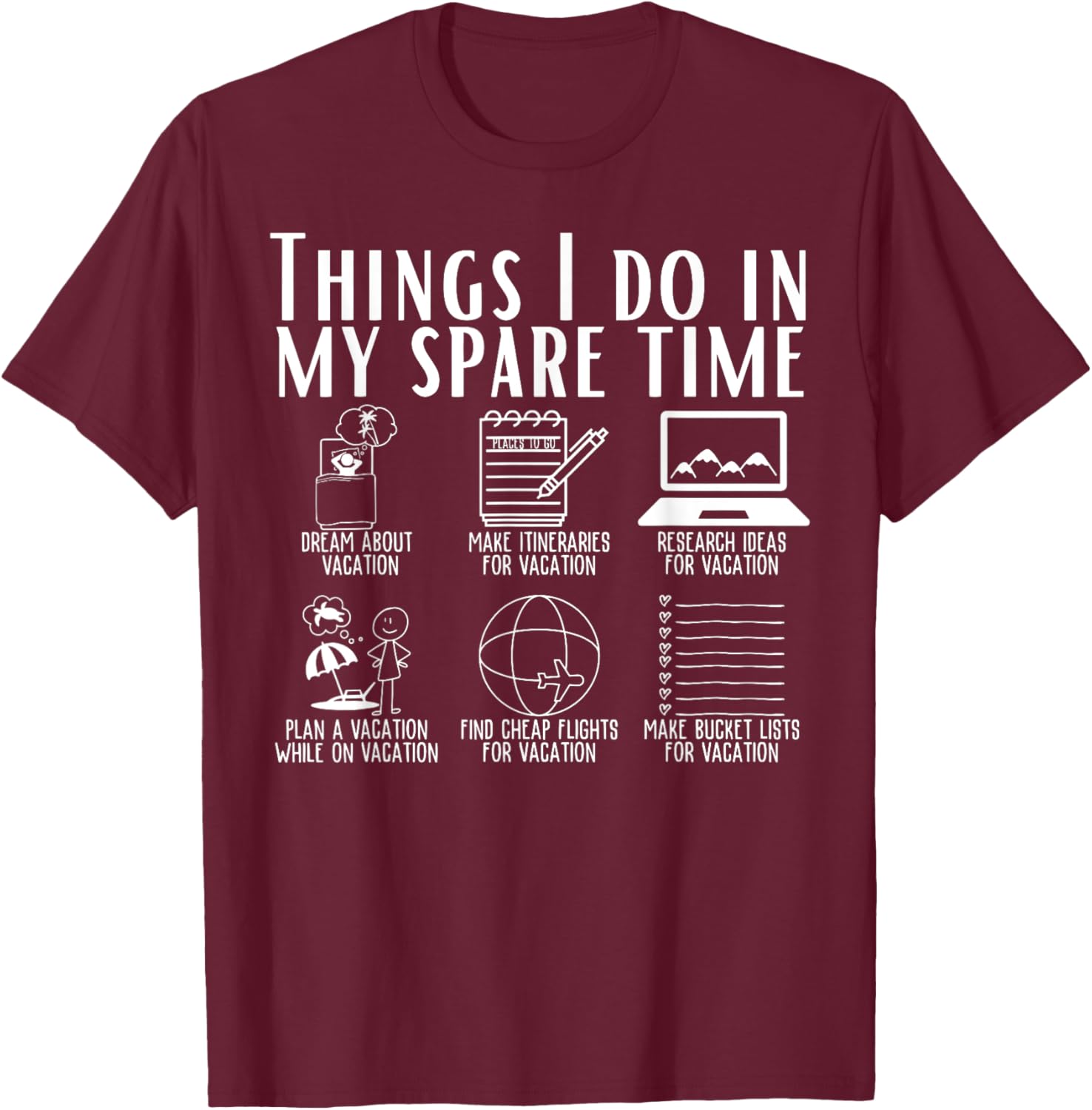 Funny Travel Adventure T-Shirt for Spare Time Explorers and Adventurers - 15