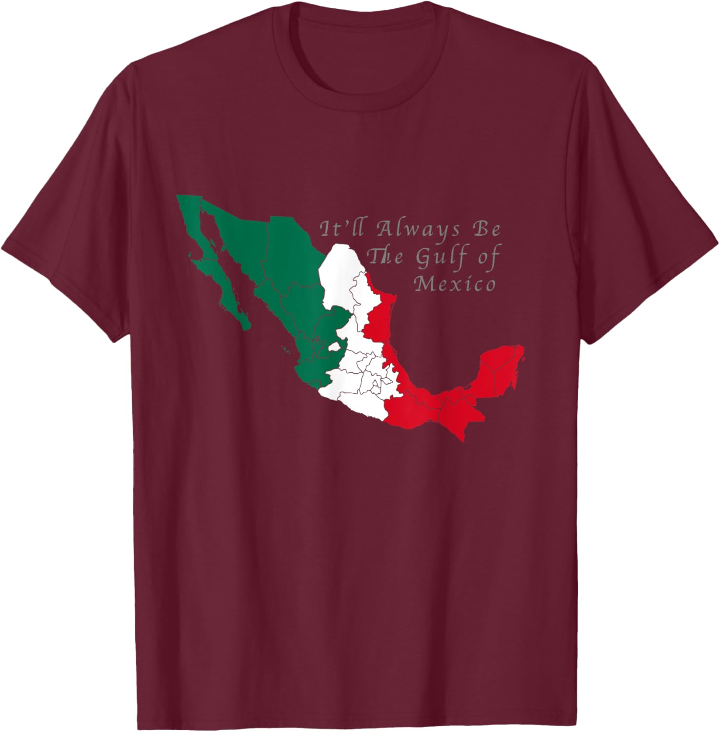 Gulf of Mexico Mexican Flag T-Shirt Perfect for Beach Lovers and Travelers - 4