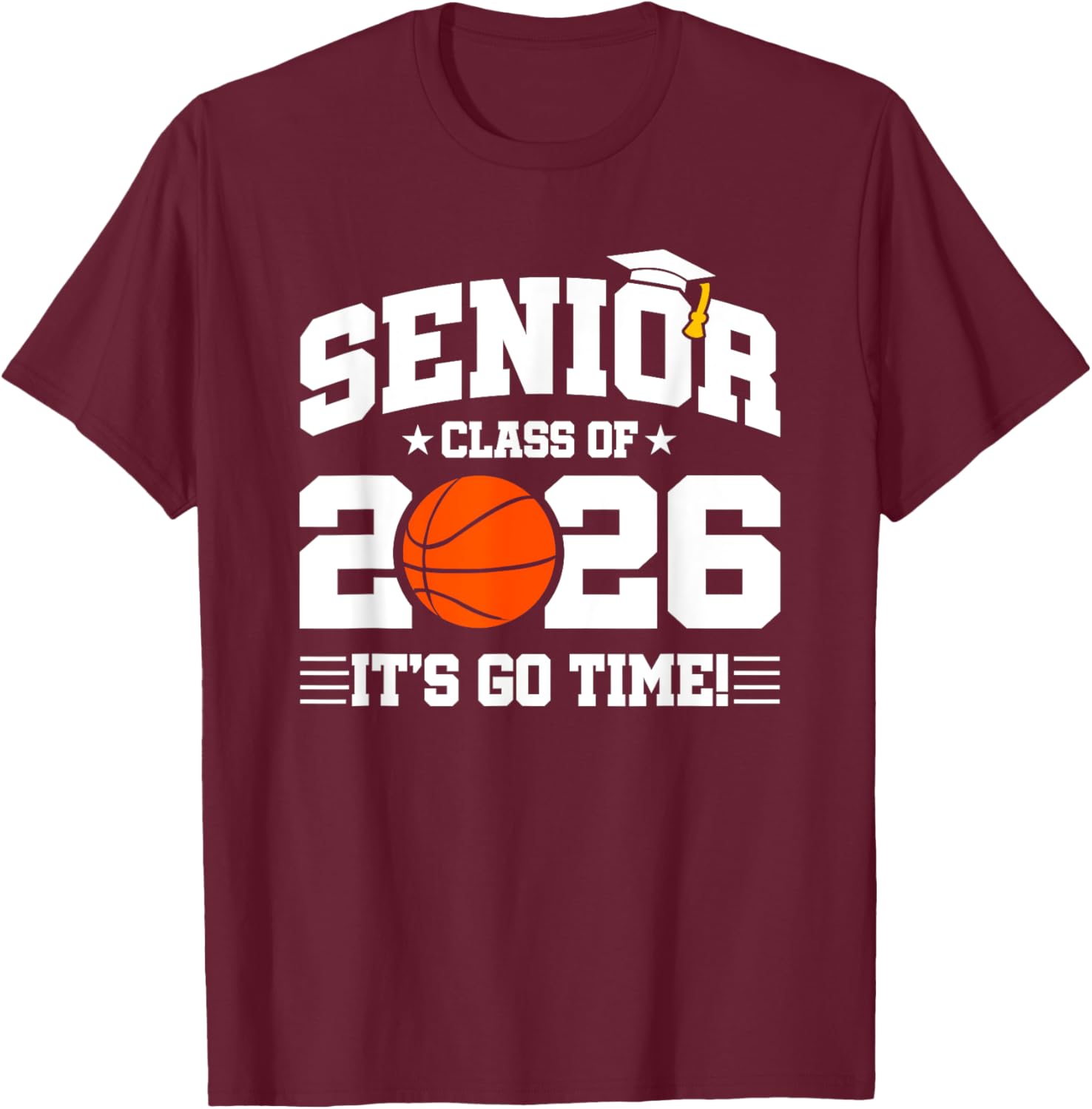 Class of 2026 Senior Year Basketball Player T-Shirt for Basketball Fans - 14