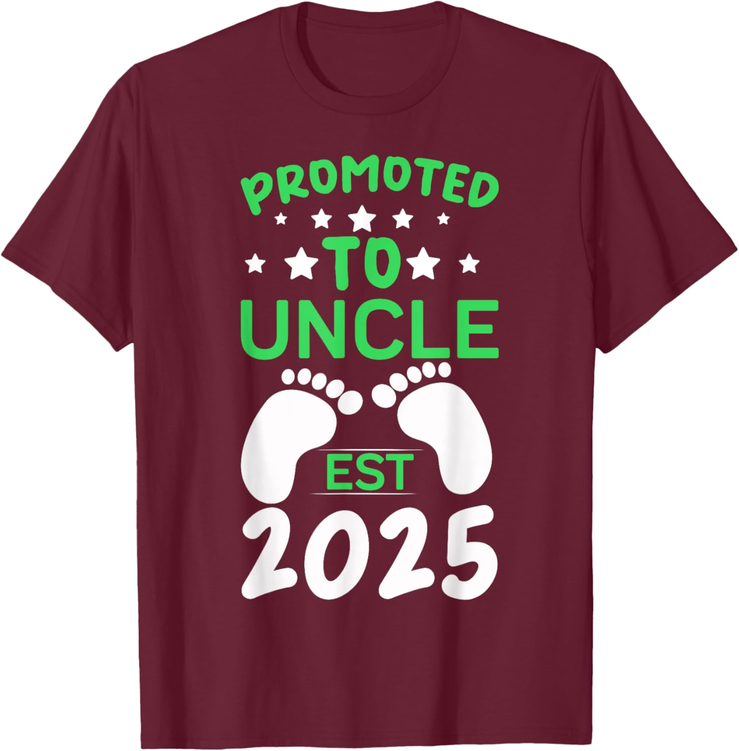 Funny Promoted to Uncle 2025 T-Shirt Perfect Gift for New Uncles - 10