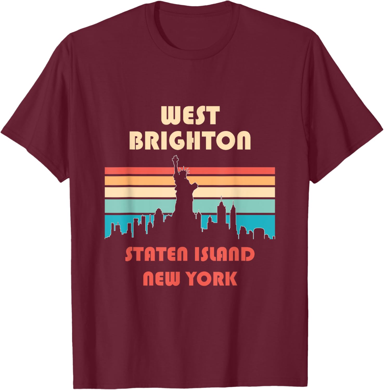 West Brighton Staten Island Retro Vintage T-Shirt for Casual Style - 9
