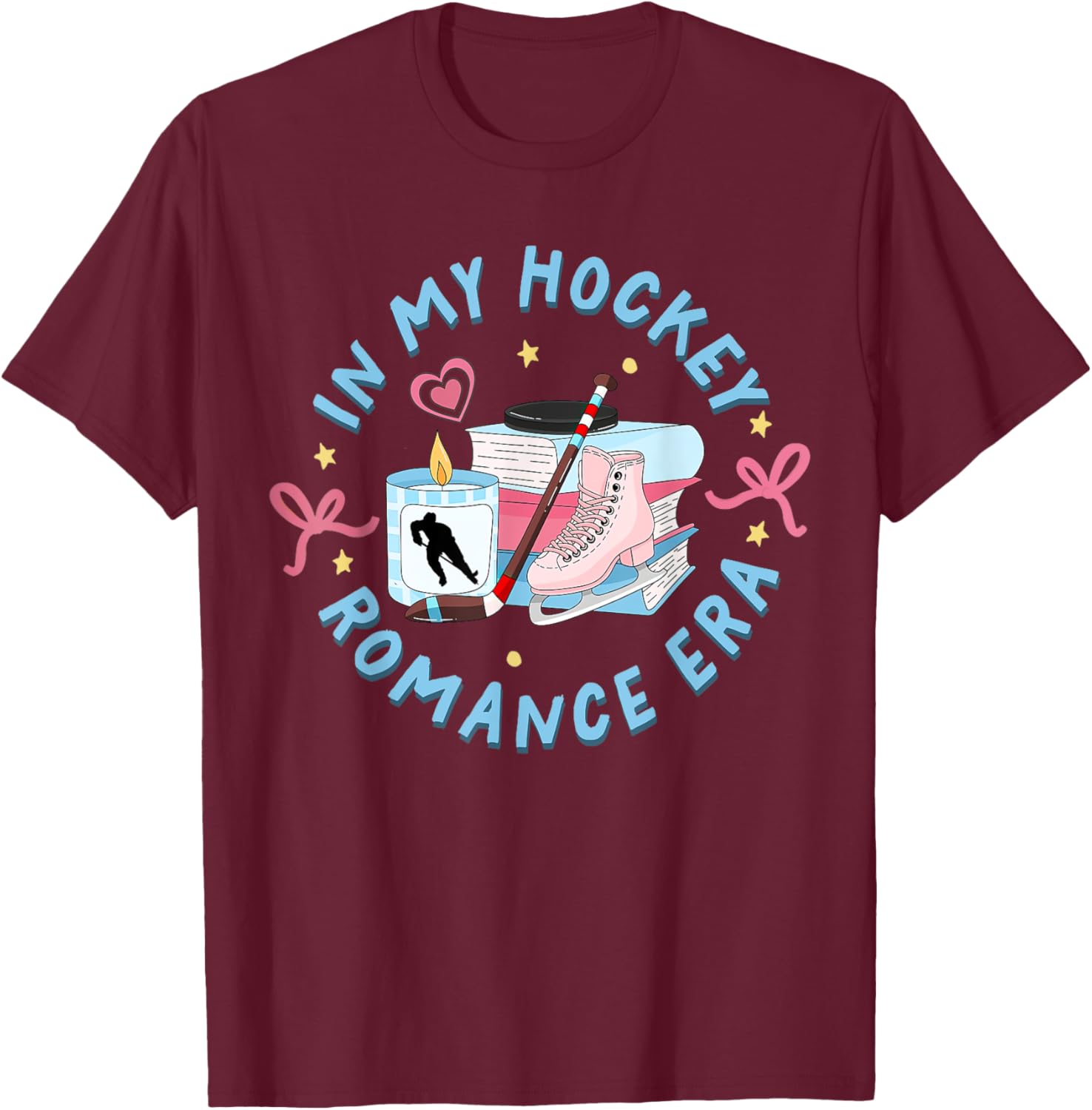 Funny Hockey Romance Reader T-Shirt for Sport Lovers and Fans - 18