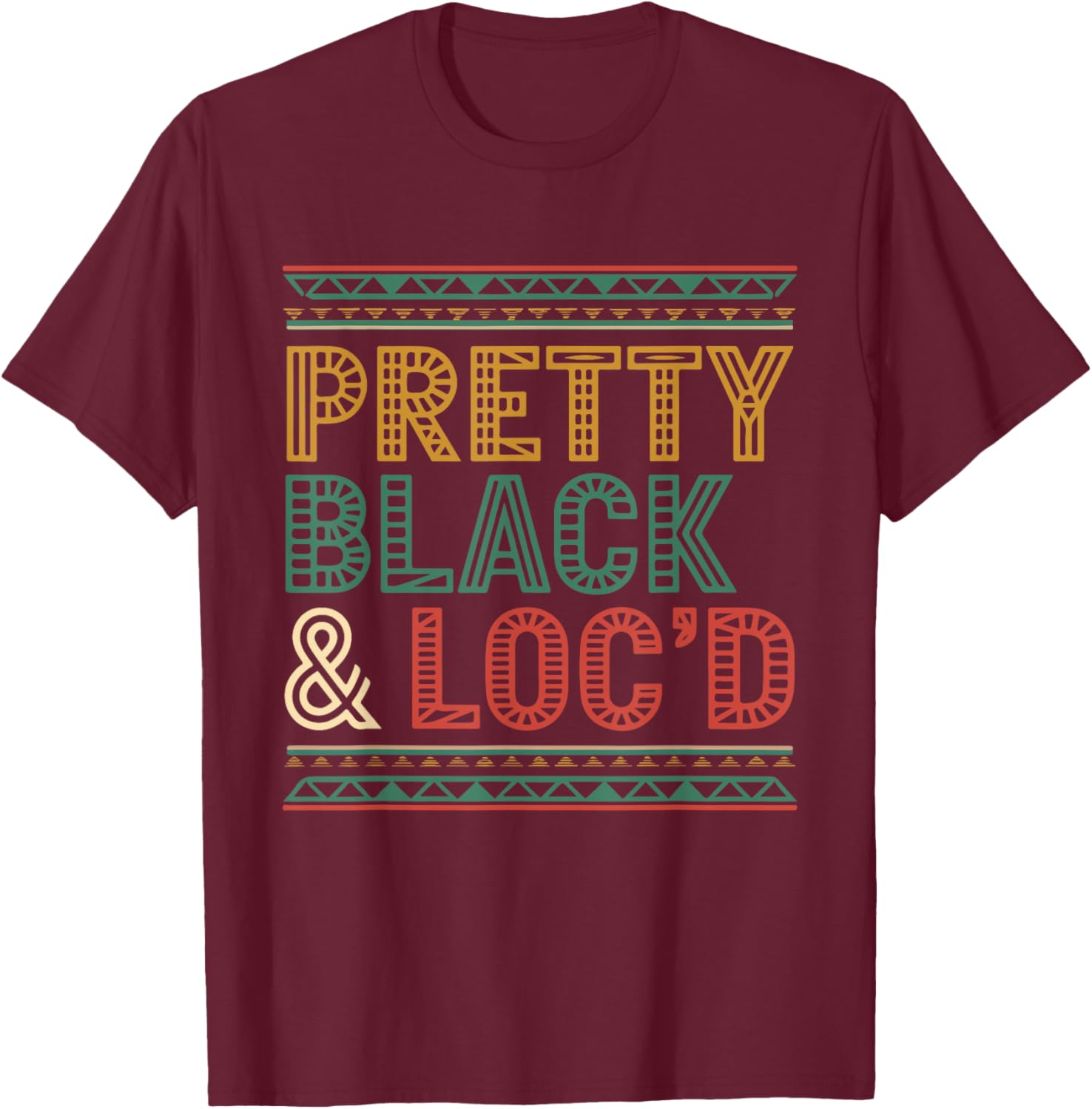 Pretty Black Loc'd Afro Dreadlocks T-Shirt for Melanin Queens - 4