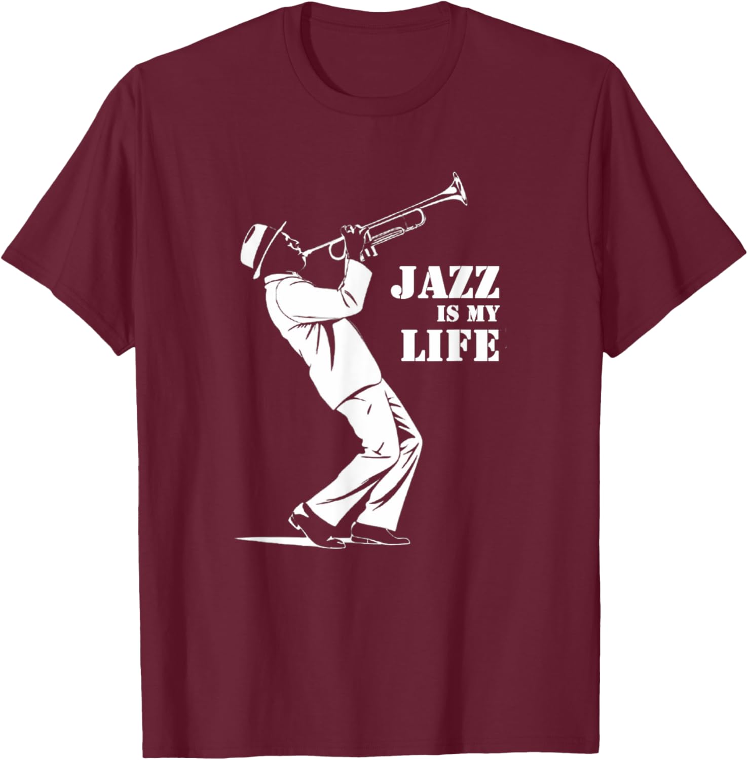 Jazz is My Life Trumpet T-Shirt for Jazz Musicians and Music Fans - 9