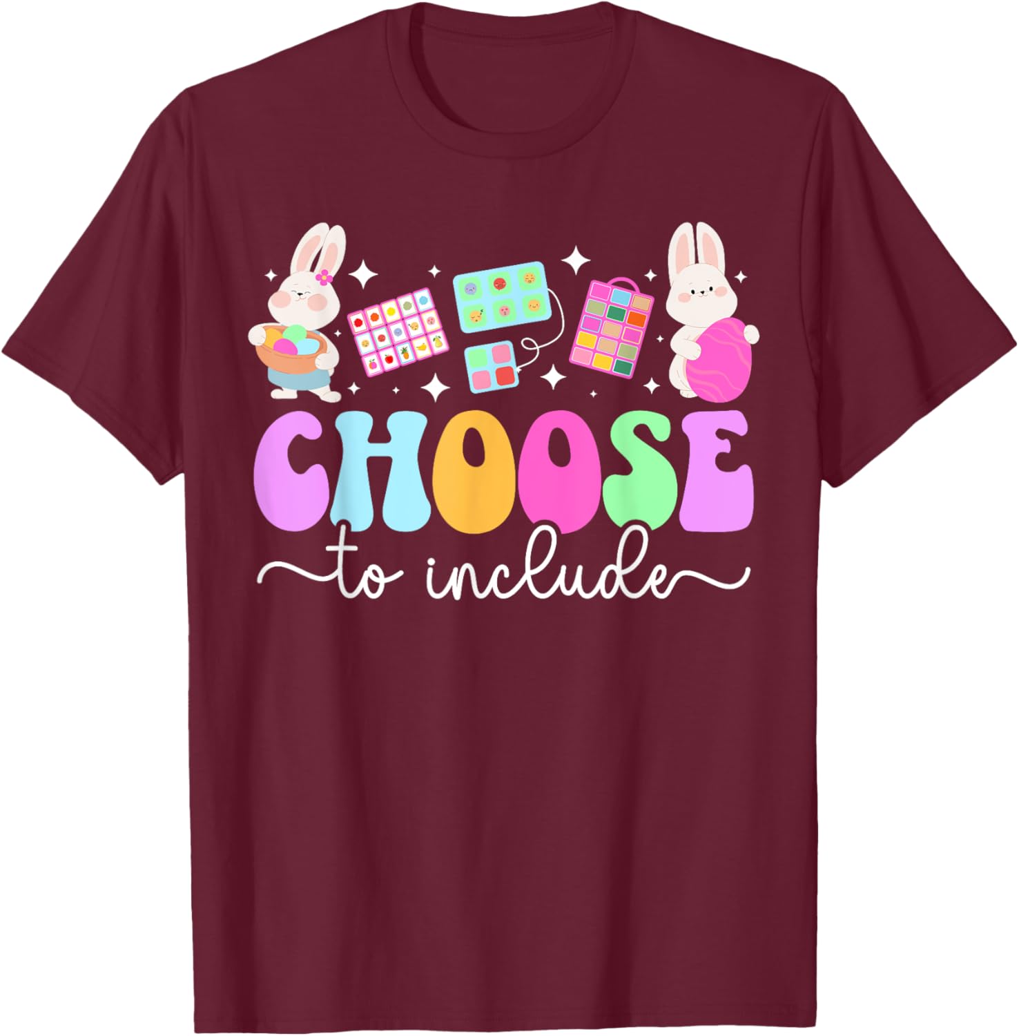 Groovy Easter Bunny T-Shirt for Special Education Teachers - Fun & Cute Design - 13