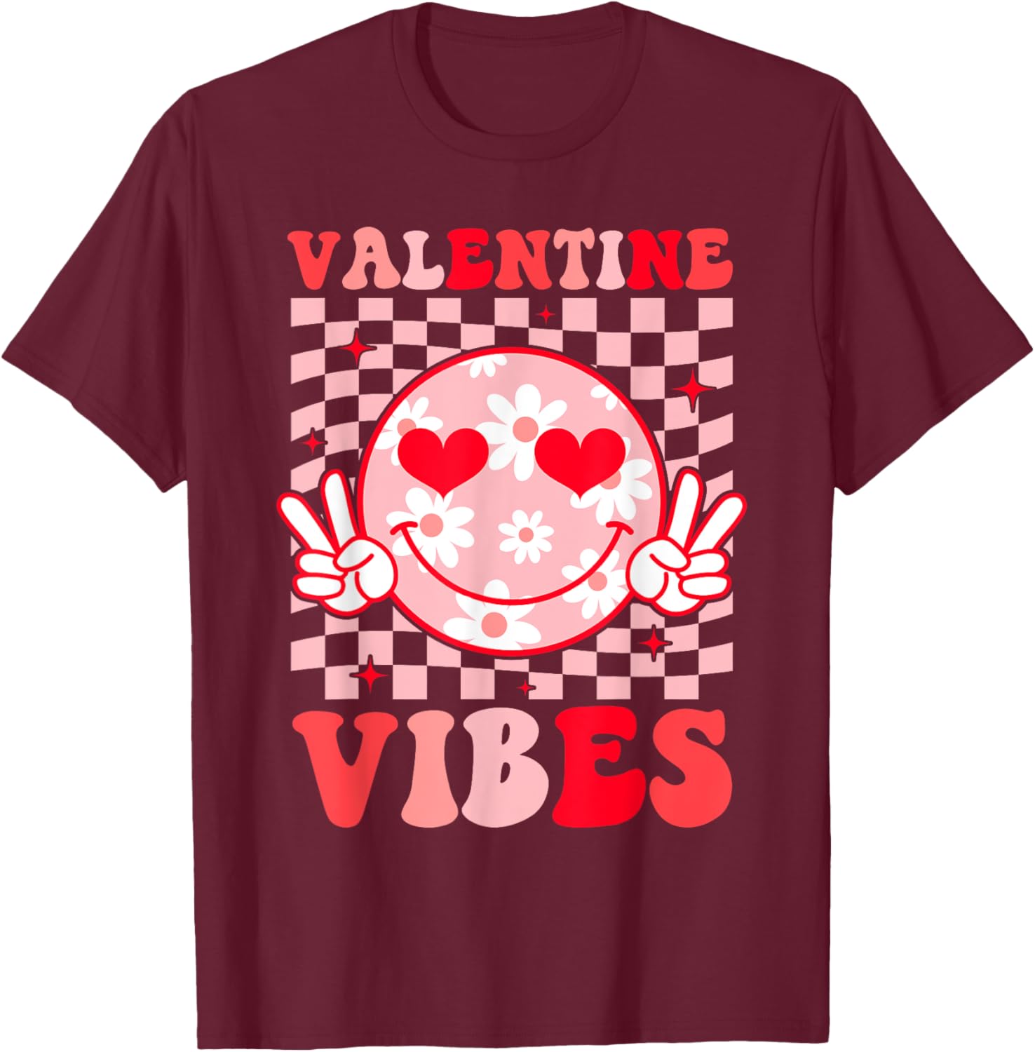 Retro Heart Valentine's Day T-Shirt for Boys and Girls Perfect Gift - 6