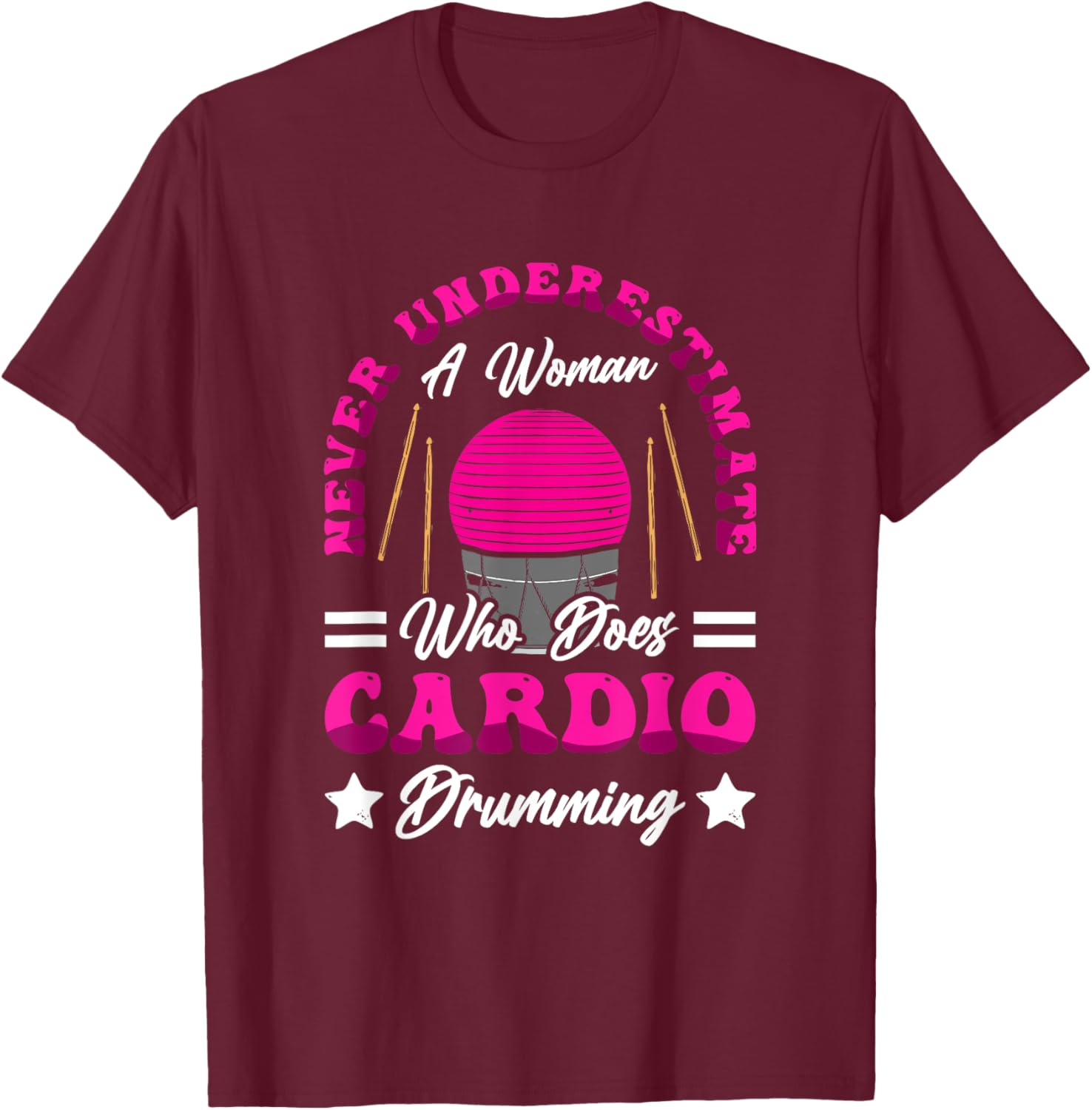 Energetic Cardio Drumming T-Shirt for Fitness Class Workouts - 4