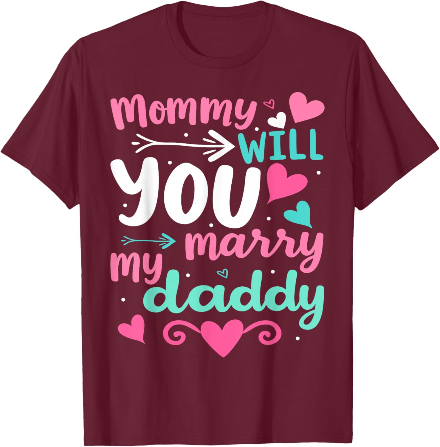 Funny Toddler T-Shirt Mommy Will You Marry My Daddy Wedding Gift - 6