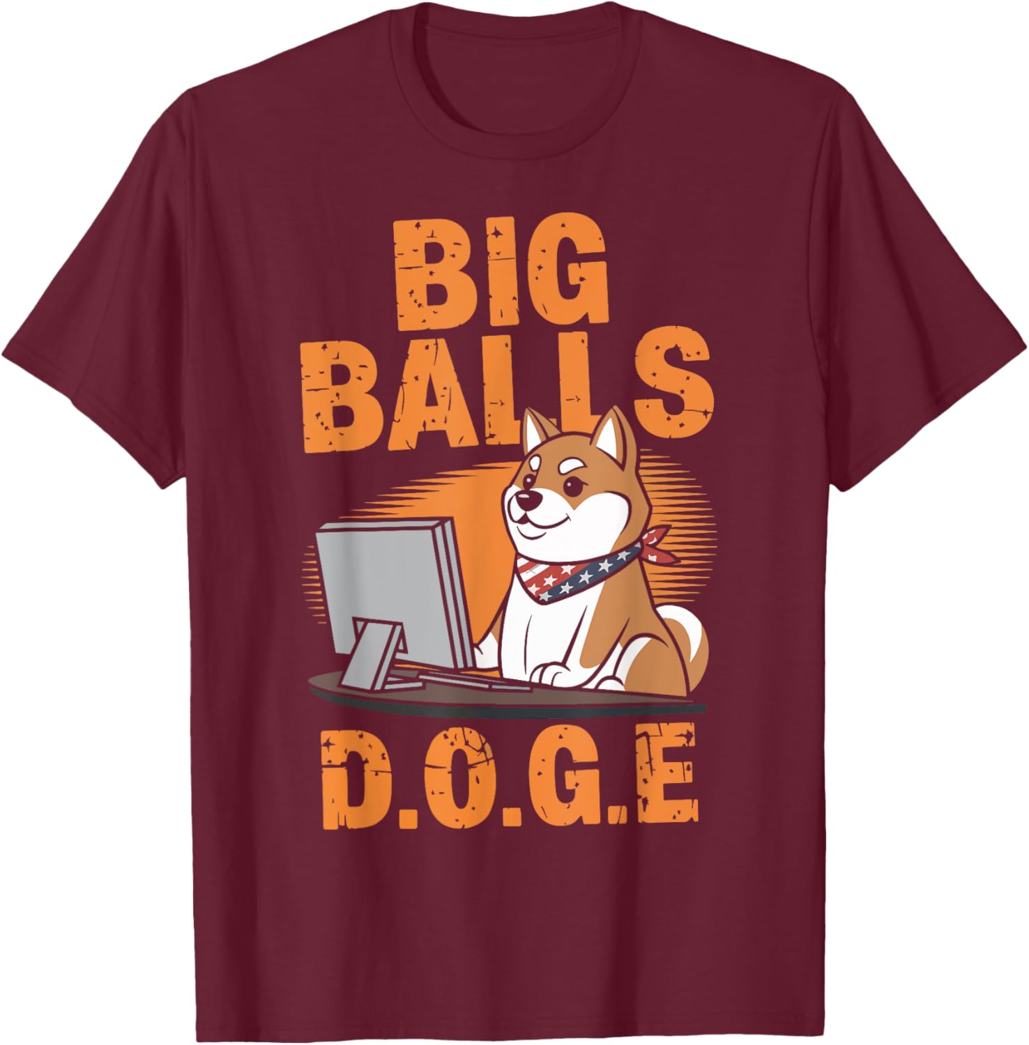 Funny Big Balls D.O.G.E DOGE T-Shirt for Dog Lovers and Pet Owners - 3