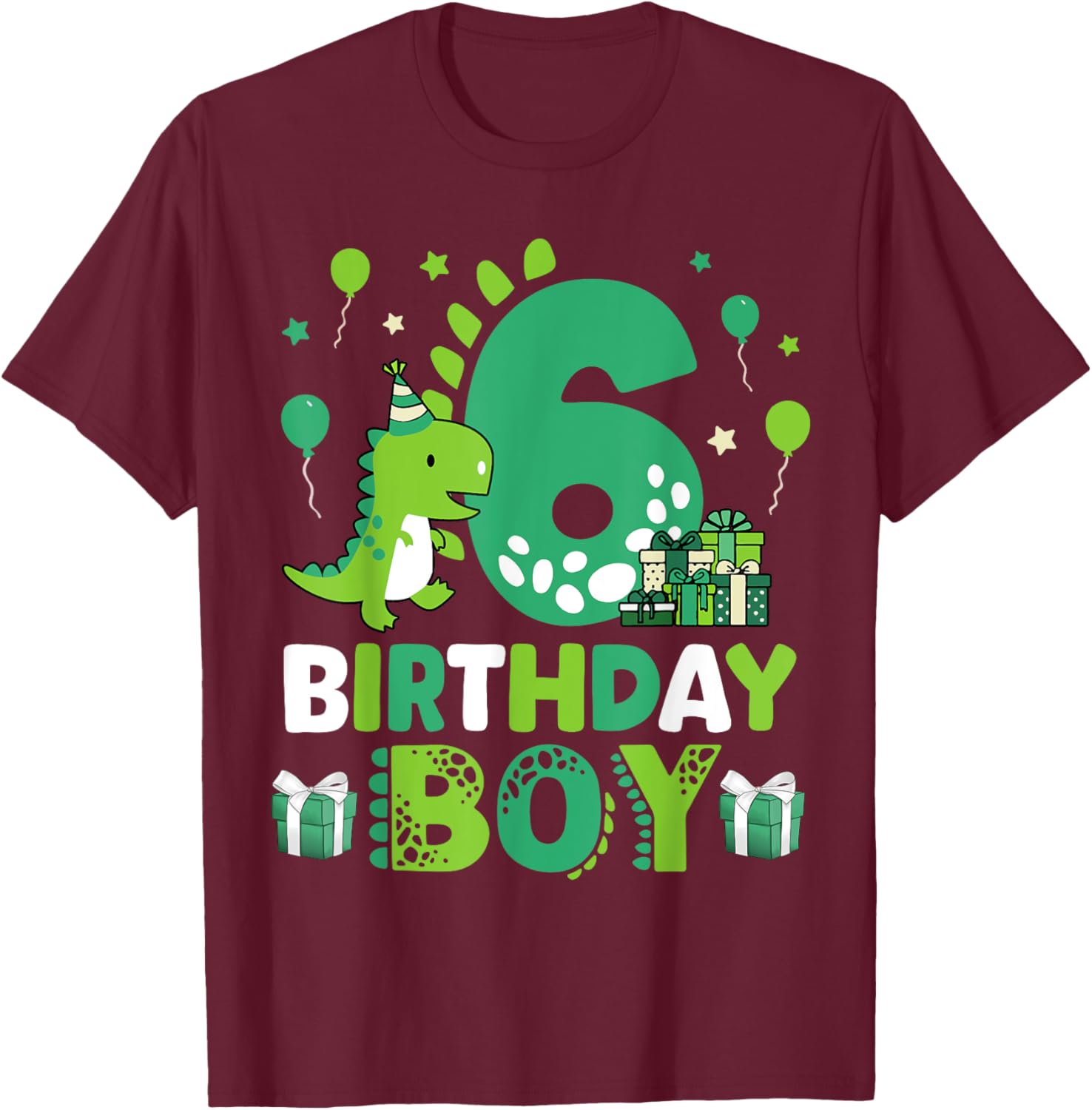 Adorable T Rex Dinosaur Shirt for Boys 6th Birthday Celebration - 20