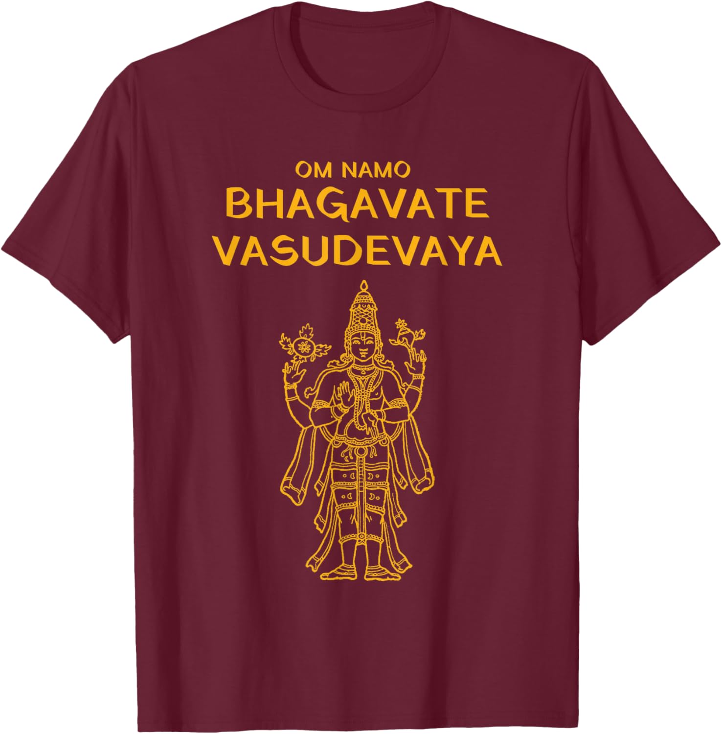 Vishnu Narayana Om Namo Bhagavate Vasudevaya Hindu T-Shirt - 15