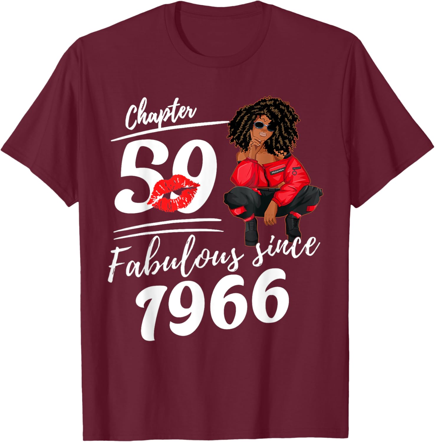 Fabulous Since 1966 59th Birthday Queen T-Shirt for Women - 7