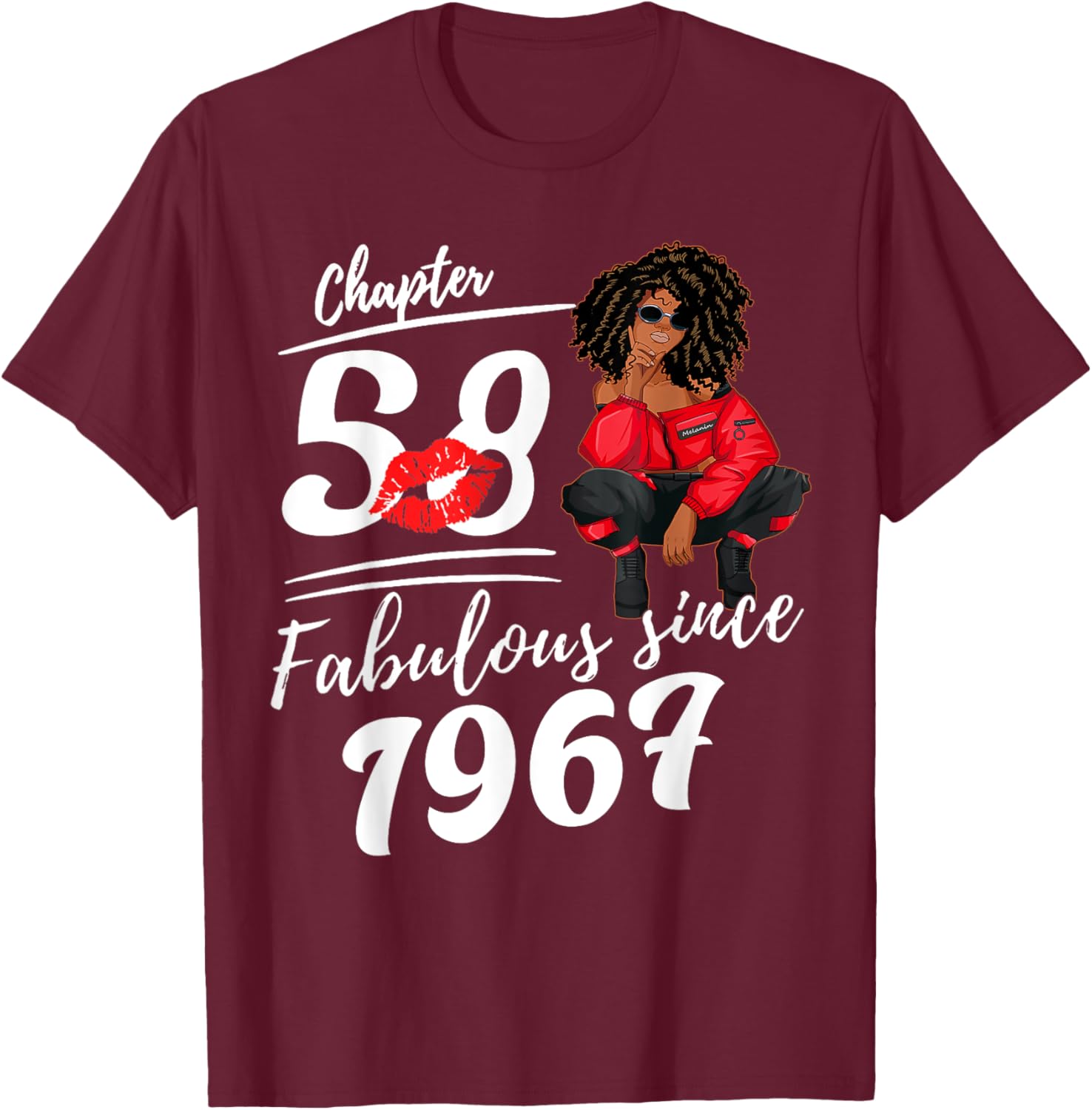 Fabulous Since 1967 58th Birthday Queen T-Shirt for Women Celebrations - 3