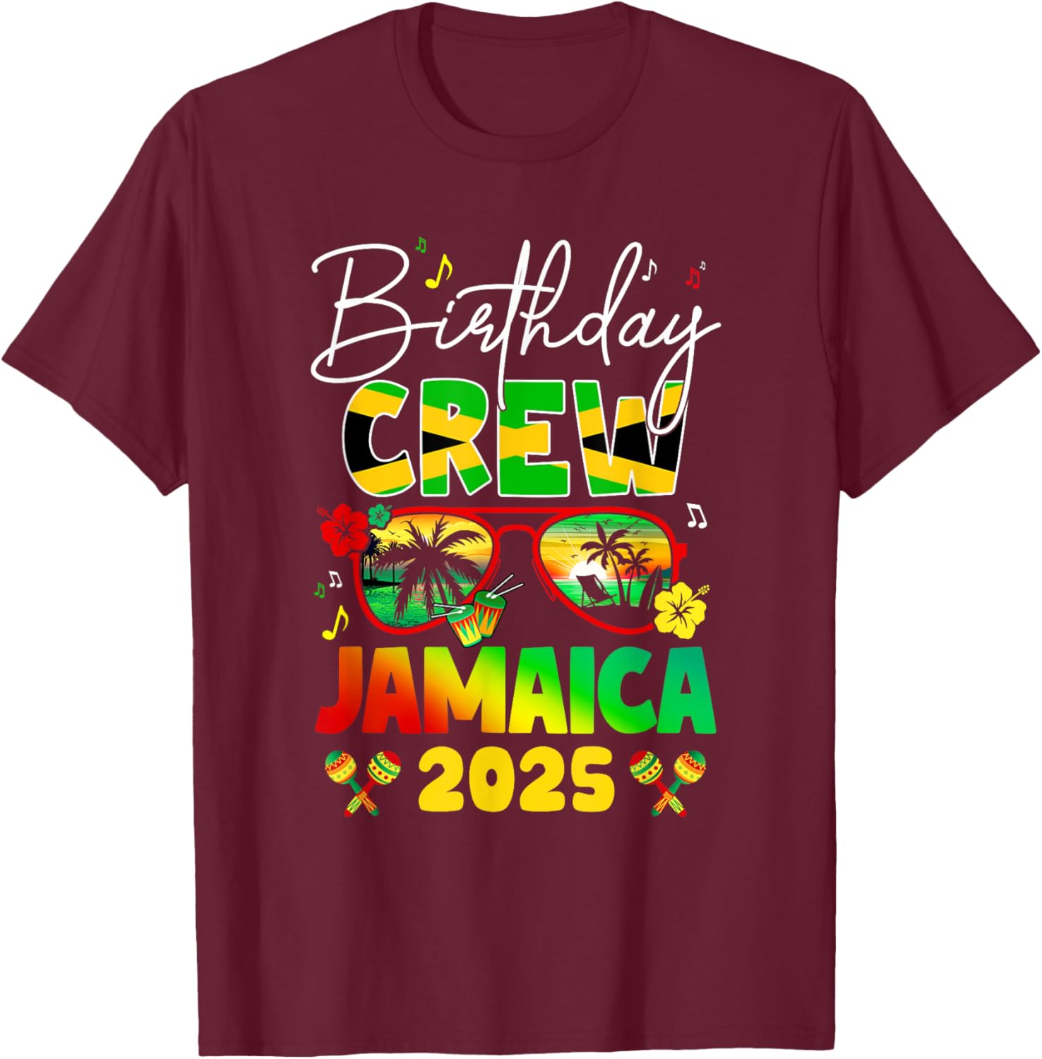Birthday Crew Jamaica 2025 Birthday Girl Matching T-Shirt for Fun Parties - 9