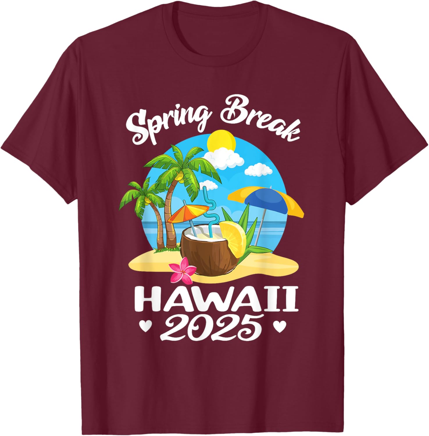 Hawaii 2025 Spring Break Family Beach T-Shirt for Fun School Vacations - 4