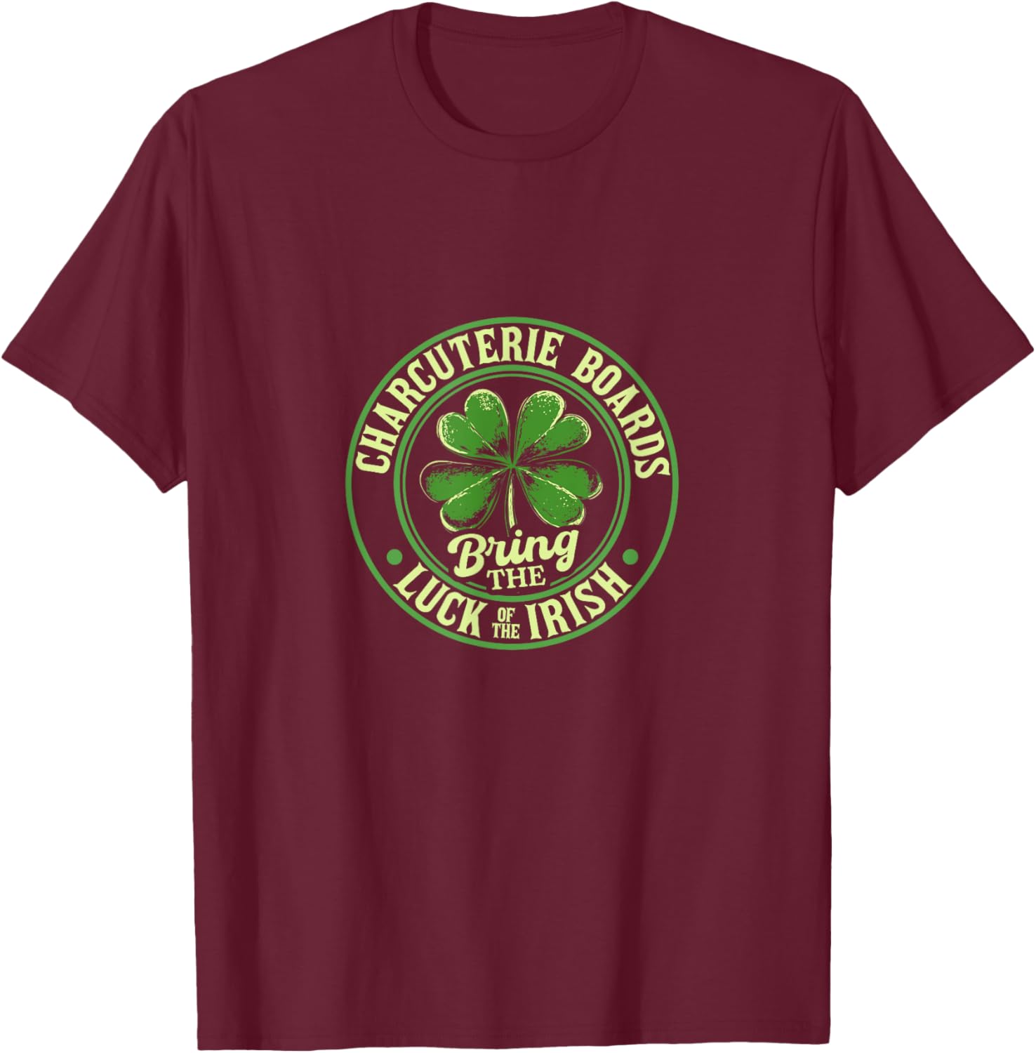 St. Patrick's Day Charcuterie Shamrock T-Shirt for Festive Fun - 3