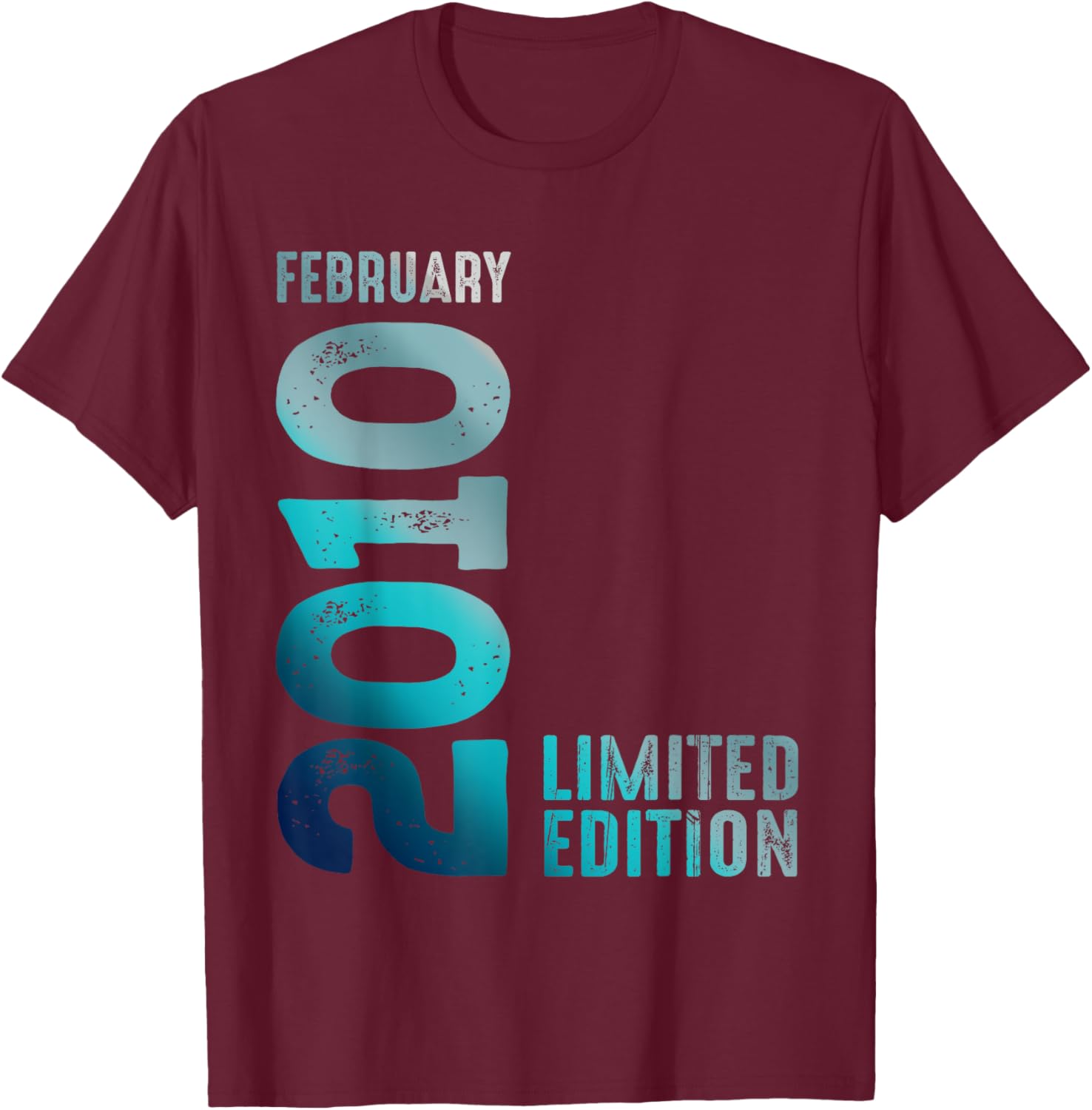 February 2010 Limited Edition Birthday T-Shirt for Unique Celebrations - 13