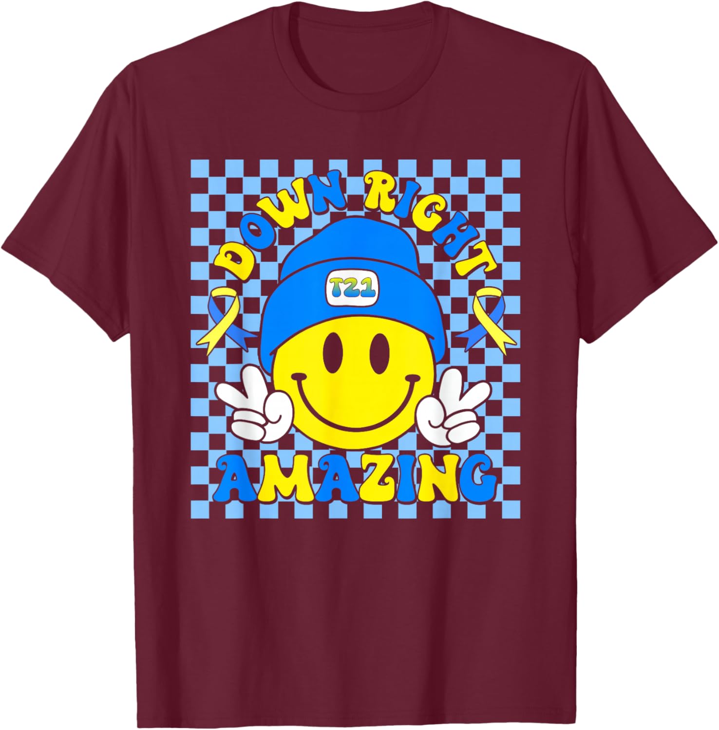 Down Right Amazing Smile Kids T-Shirt for Down Syndrome Awareness - 25
