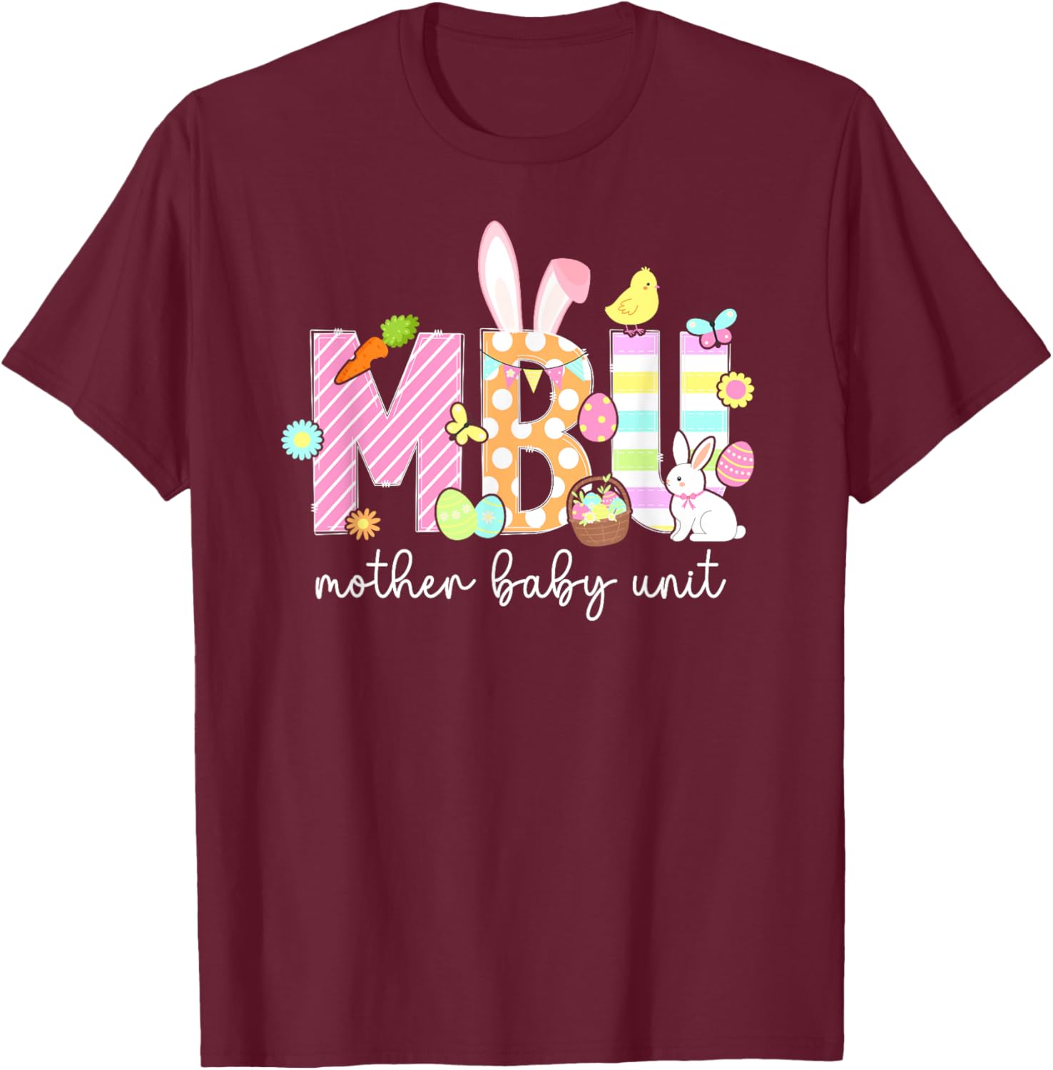 Easter Bunny T-Shirt for Nurses - Cute Mother Baby Unit Design - 7