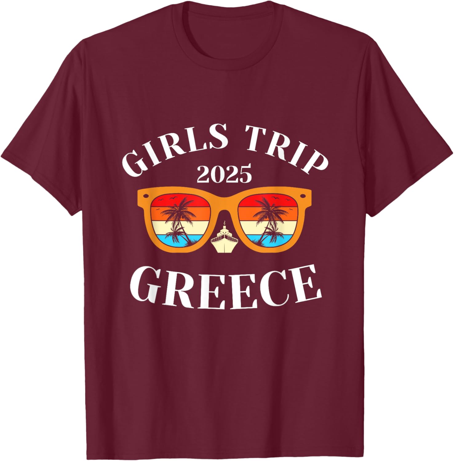 Girls Trip 2025 Greece Vacation T-Shirt for Fun Travel Adventures - 10