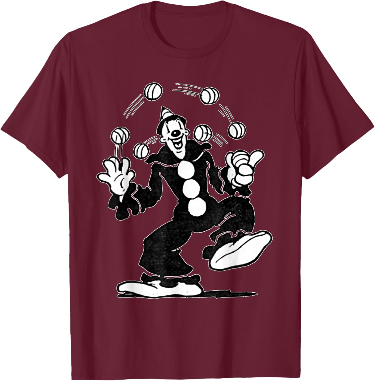 Koko the Clown Vintage Cartoon Juggling T-Shirt for Fun and Style - 22