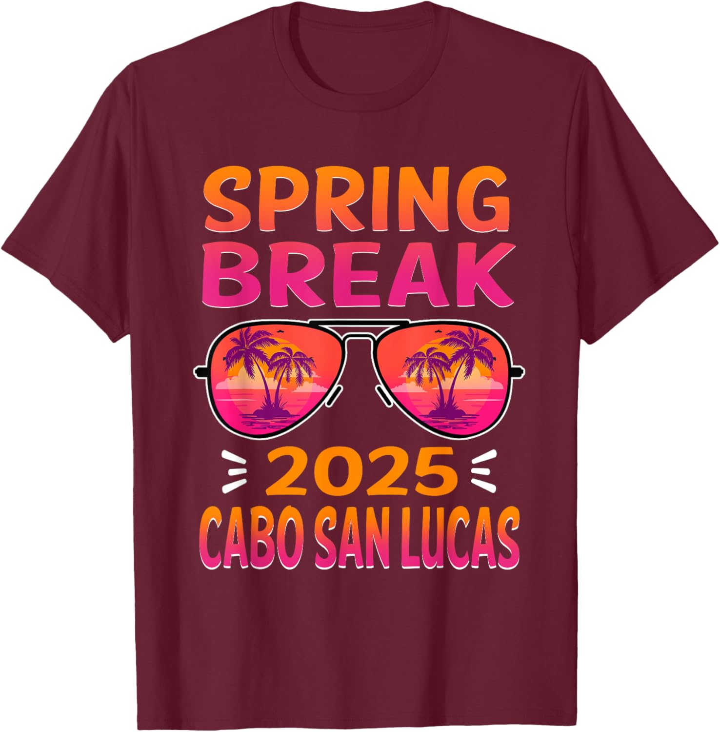 Spring Break Cabo San Lucas 2025 Retro T-Shirt for Beach Lovers - 10