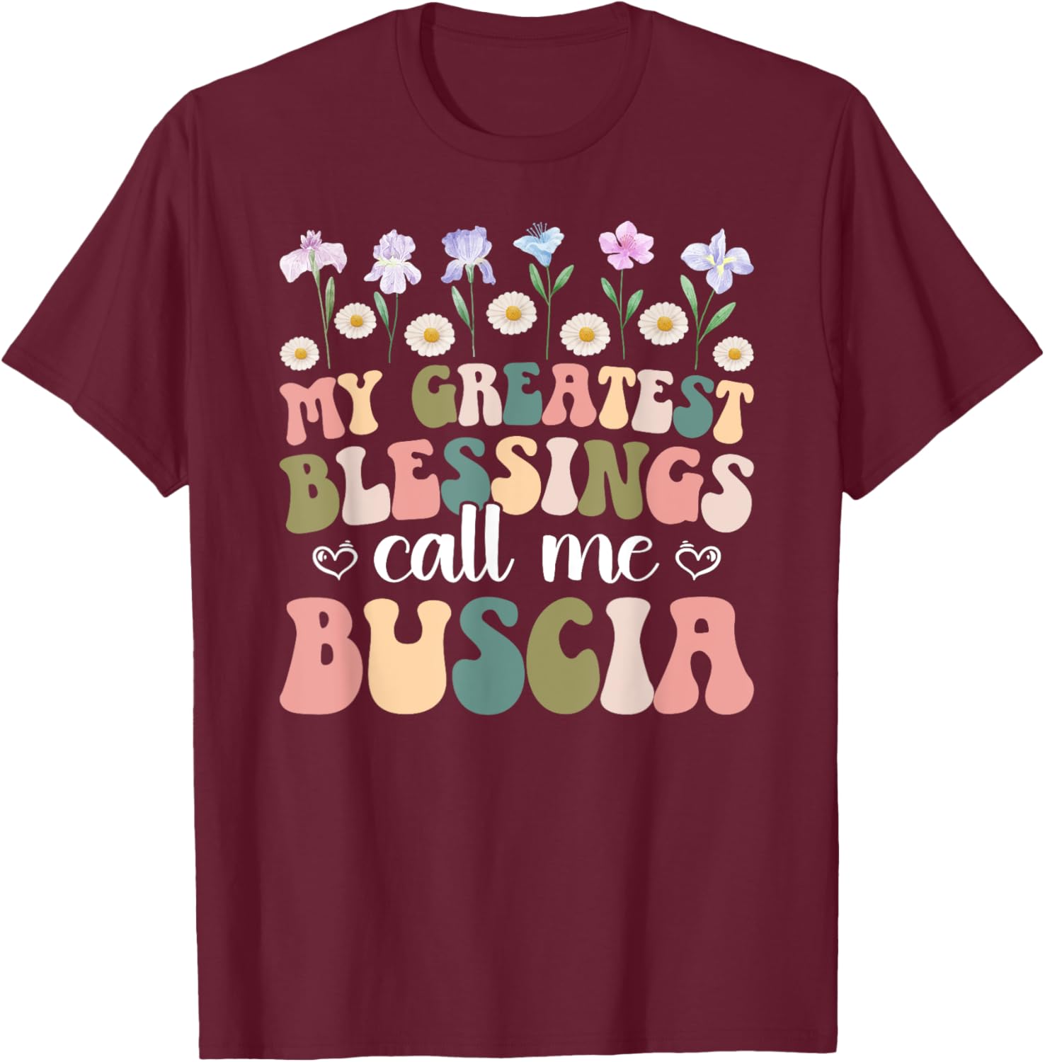 Greatest Blessings Buscia Grandma T-Shirt for Loving Grandmothers - 9